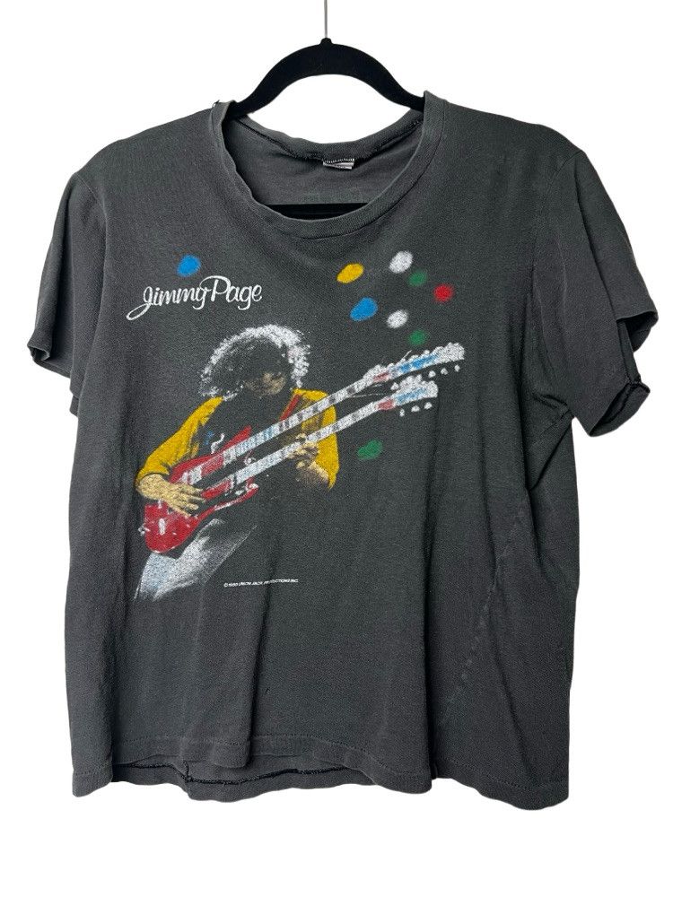 Vintage Vintage 1985 Jimmy Page and The Firm Tour T-Shirt Size US S / EU 44-46 / 1 - 1 Thumbnail