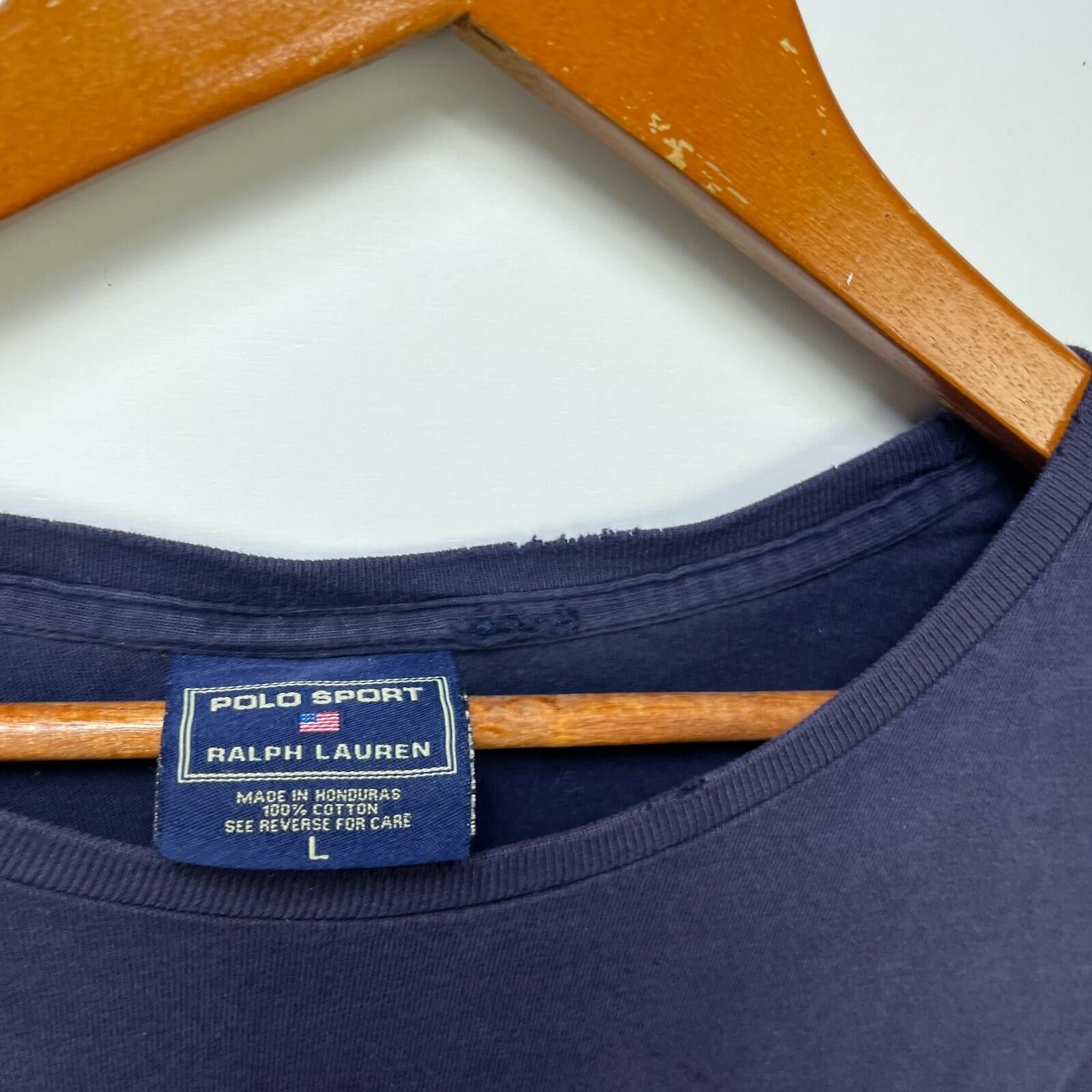 Other Vintage 90s Polo Sport Sun Faded Long Sleeve Shirt Large Size US L / EU 52-54 / 3 - 3 Thumbnail