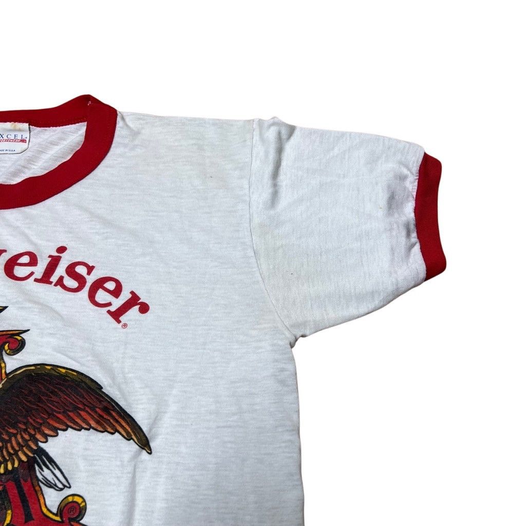 Budweiser × Vintage American Vintage 80s Budweiser Ringer Shirt Medium Size M / US 6-8 / IT 42-44 - 4 Thumbnail