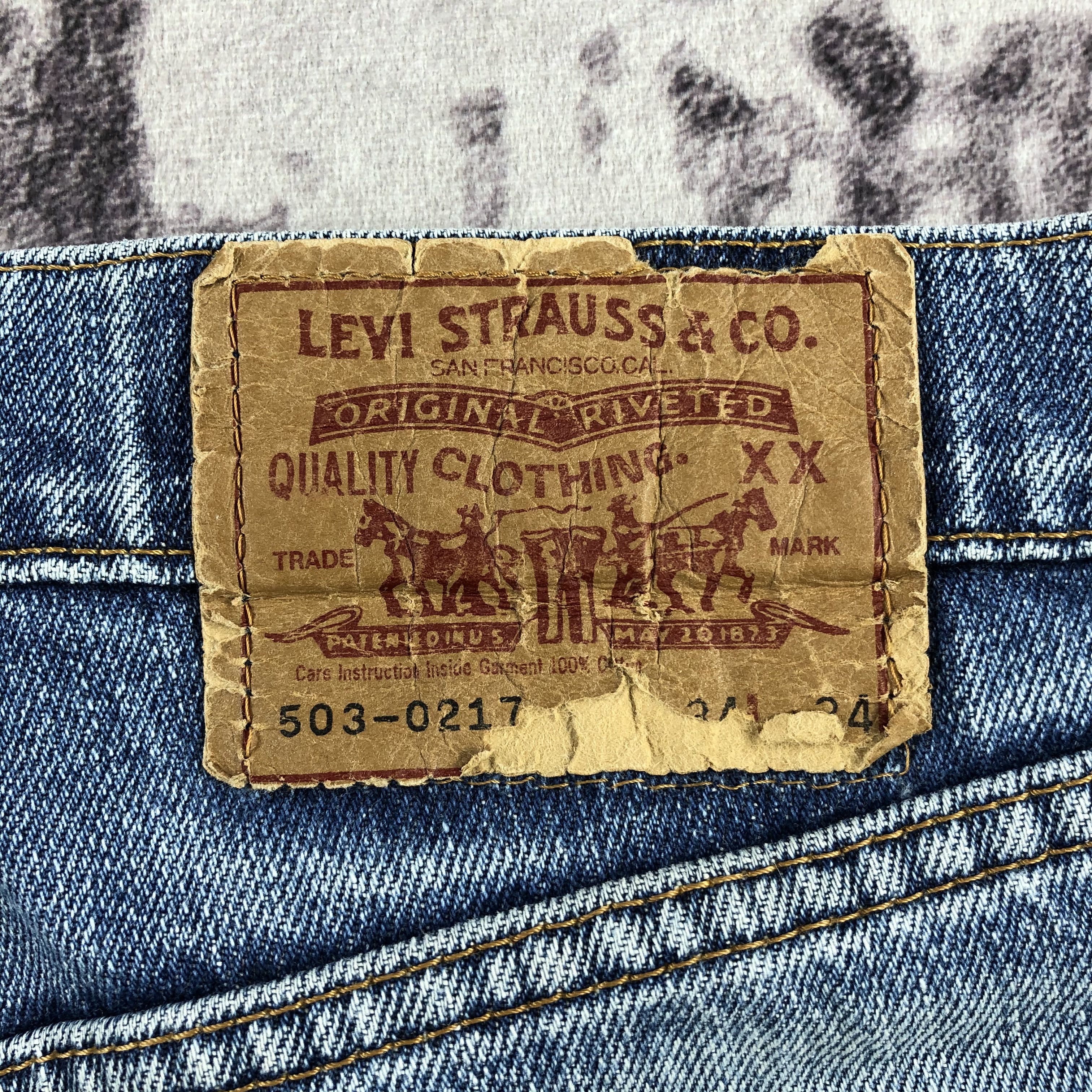 Levi's × Vintage Vintage Distress Levis 503 Jeans-JM2700 Size US 33 - 9 Thumbnail