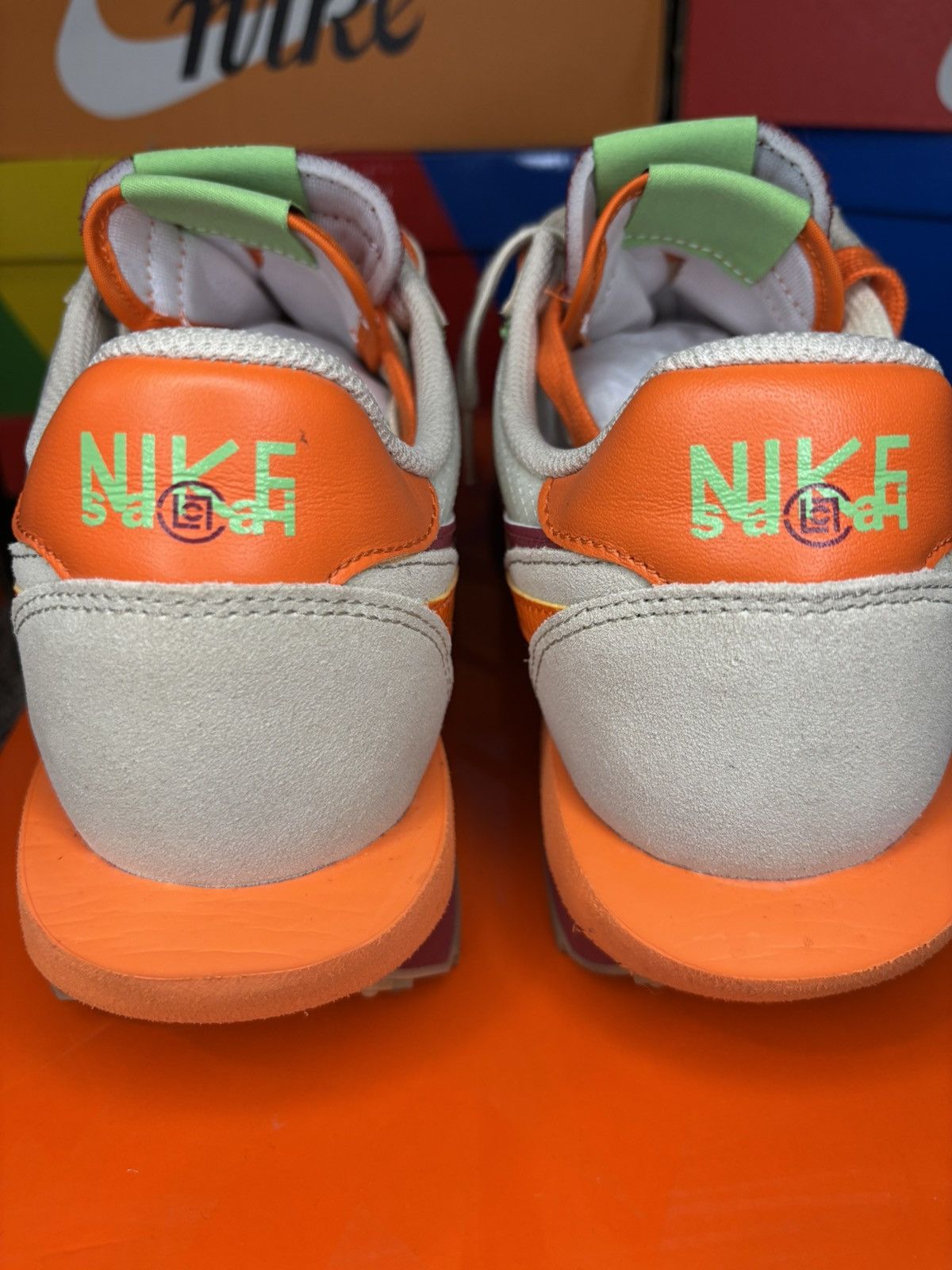 CLOT × Nike × Sacai Sacai X Clot X Nike LDWaffle ‘net orange’ Size US 11 / EU 44 - 6 Thumbnail