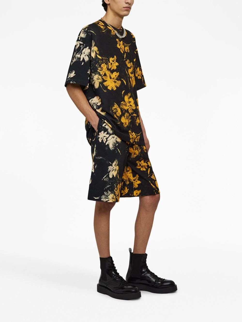 Jil Sander o1loc1c1124 Short in Black/Yellow Size US 28 / EU 44 - 3 Thumbnail