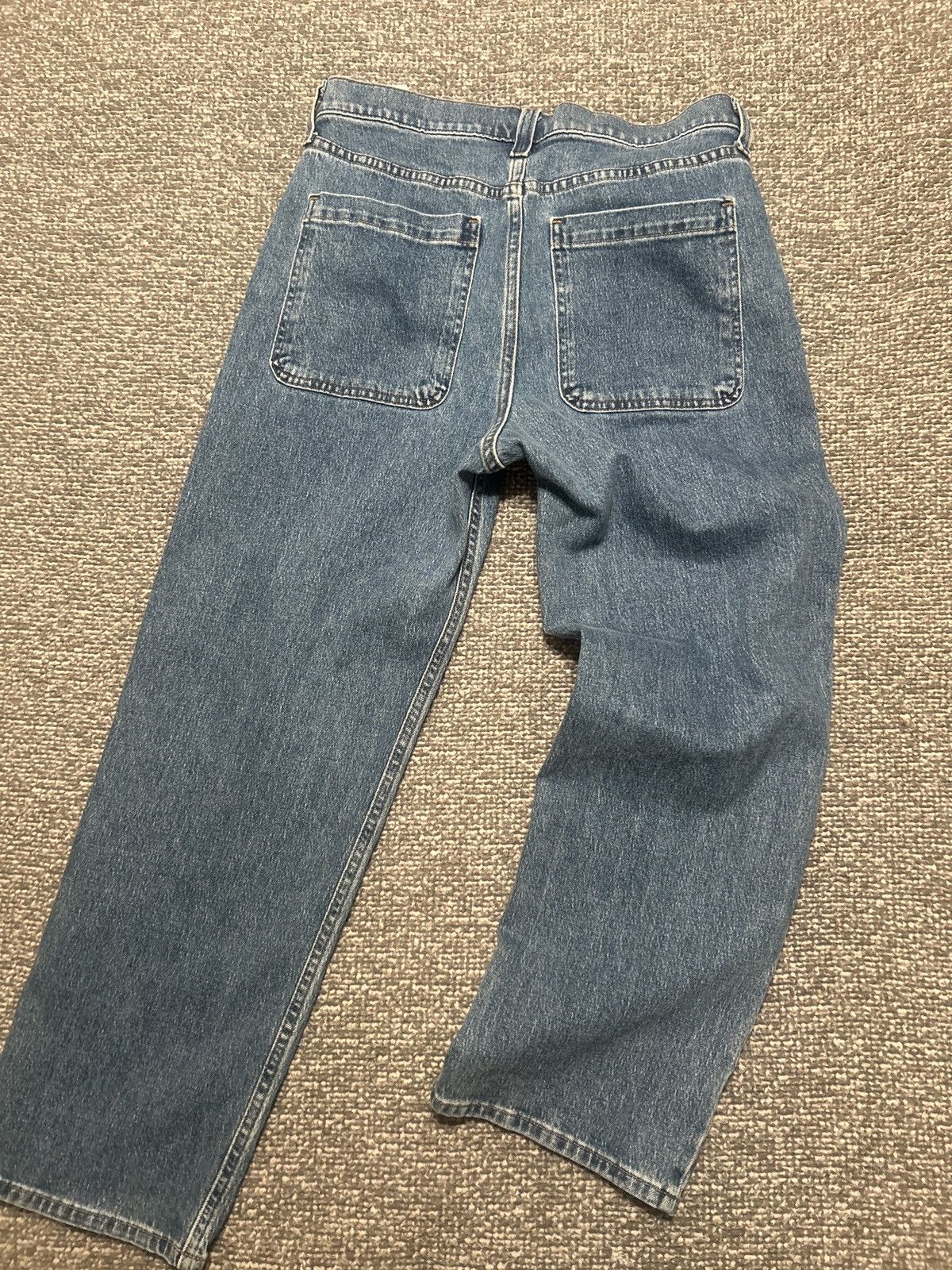 Designer × Vintage Washed Blue Baggy Denim Size US 31 - 5 Thumbnail