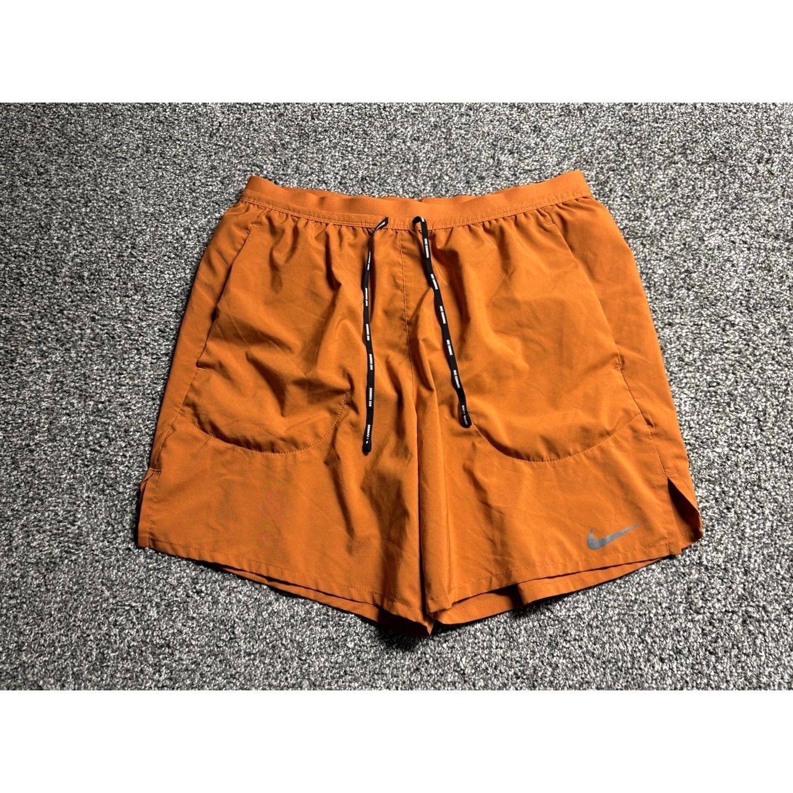 Nike Nike Flex Stride Shorts Mens Large Burnt Orange Run 2 in 1 Lined Brief CJ5459 Size US 33 - 2 Thumbnail