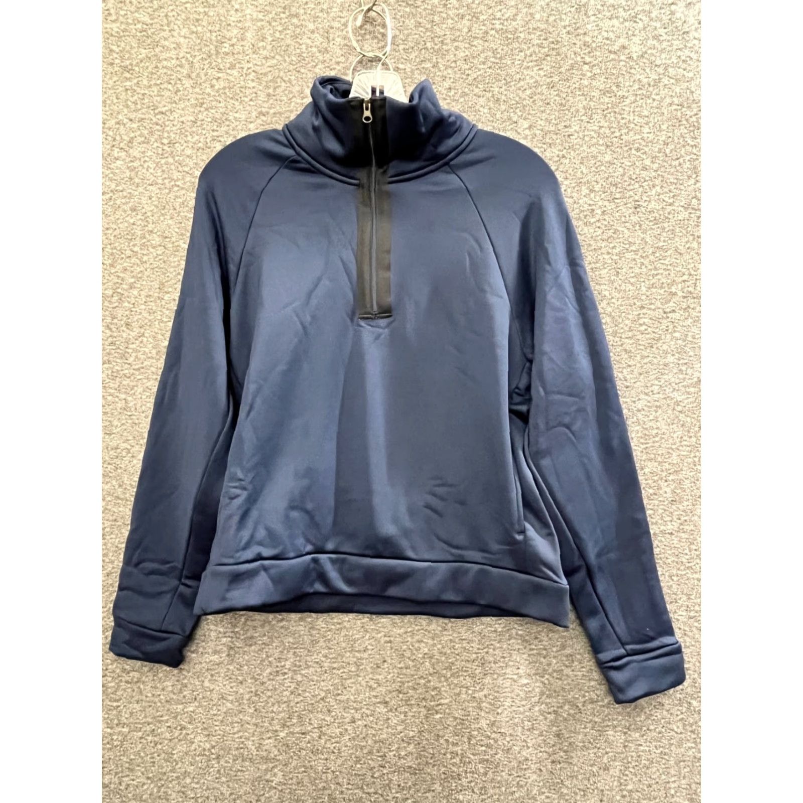 Nike Nike Therma-Fit Tour Performance Women's Small Navy 1/4 Zip Pullover Shirt Active Gym & Training Womens Nike Dri-Fit Modern 90s Style Blue Size S / US 4 / IT 40 - 2 Thumbnail