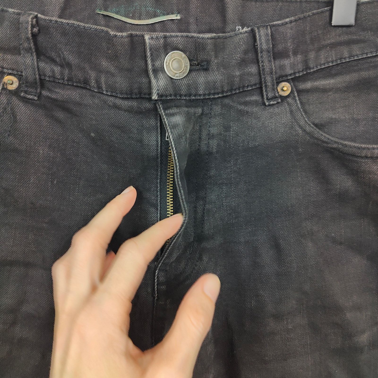 Saint Laurent Paris Saint Laurent Jeans Mens 32 Black Wash DO2 M/SK-LW Size US 32 / EU 48 - 3 Thumbnail