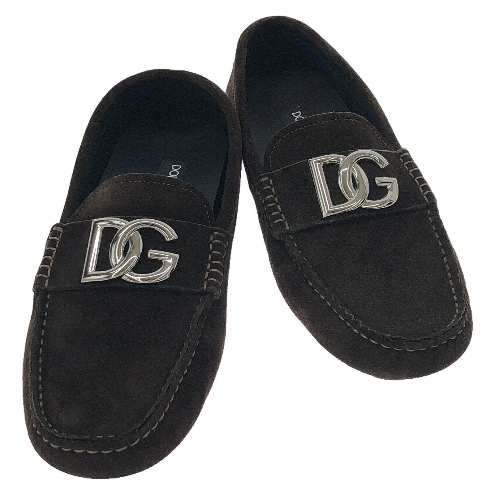 Dolce Gabbana Suede Calf Driver Shoes Leather Shoes A50598At4418008139 in Brown