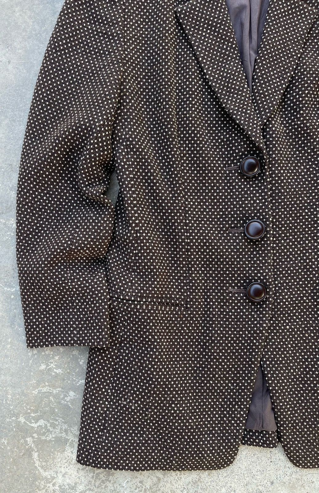 Christian Dior Monsieur 🔥Vintage Christian Dior Polka Dot Button Jacket Size M / US 6-8 / IT 42-44 - 5 Thumbnail