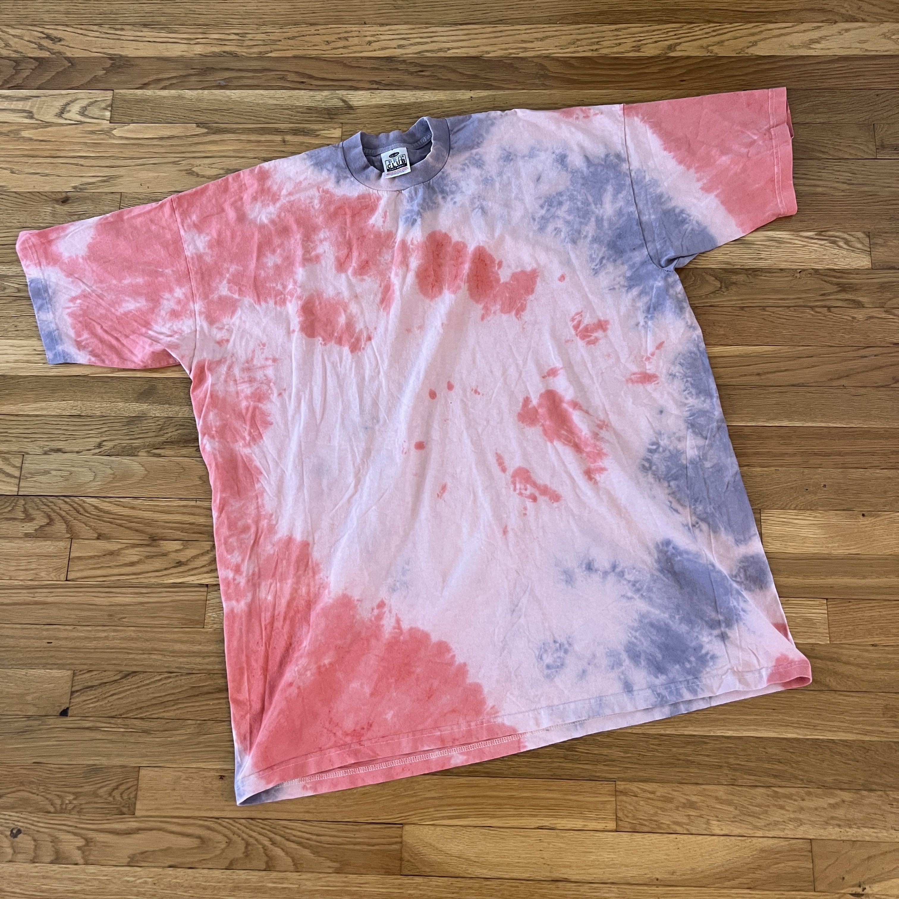 Vintage Pro-Club Pink Tie-Dye USA MADE Heavyweight - Men's 4XL-Tall Size US XXL / EU 58 / 5 - 1 Thumbnail