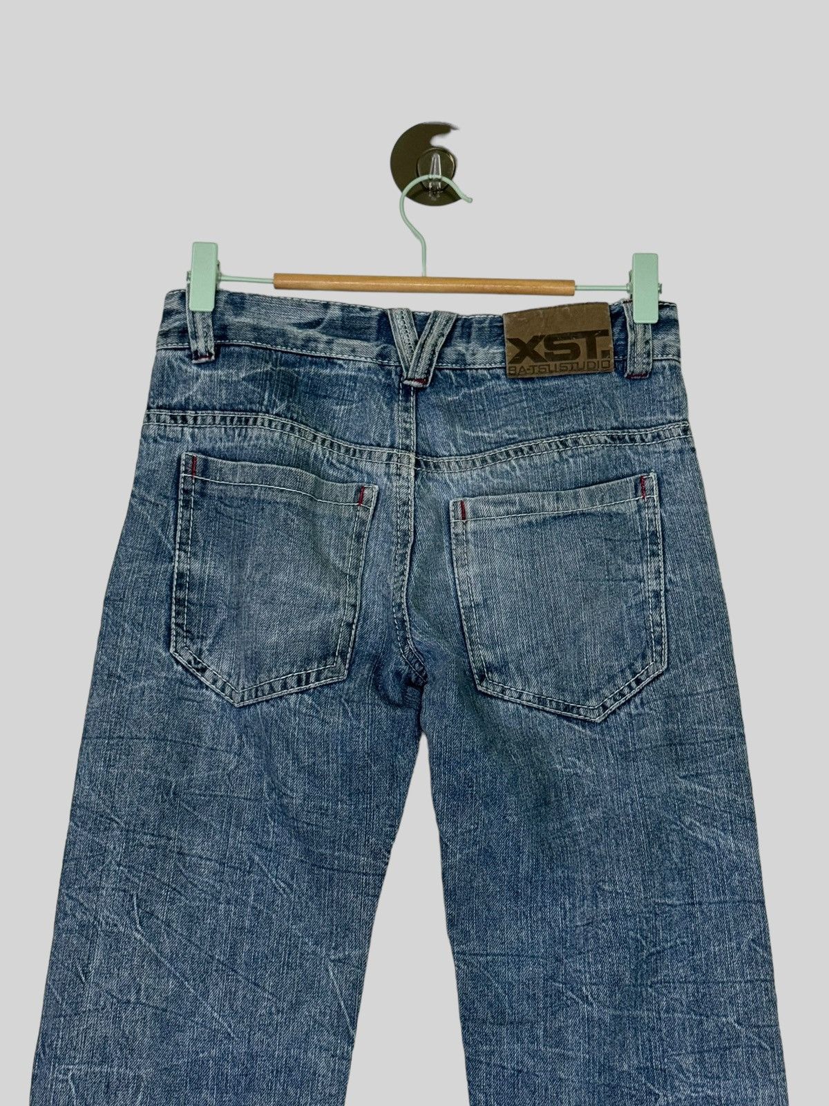 Japanese Brand × Vintage BA-TSU STUDIO ROCK STAR PAINT SPLASHED ACID WASH DENIM JEANS Size US 27 - 9 Thumbnail