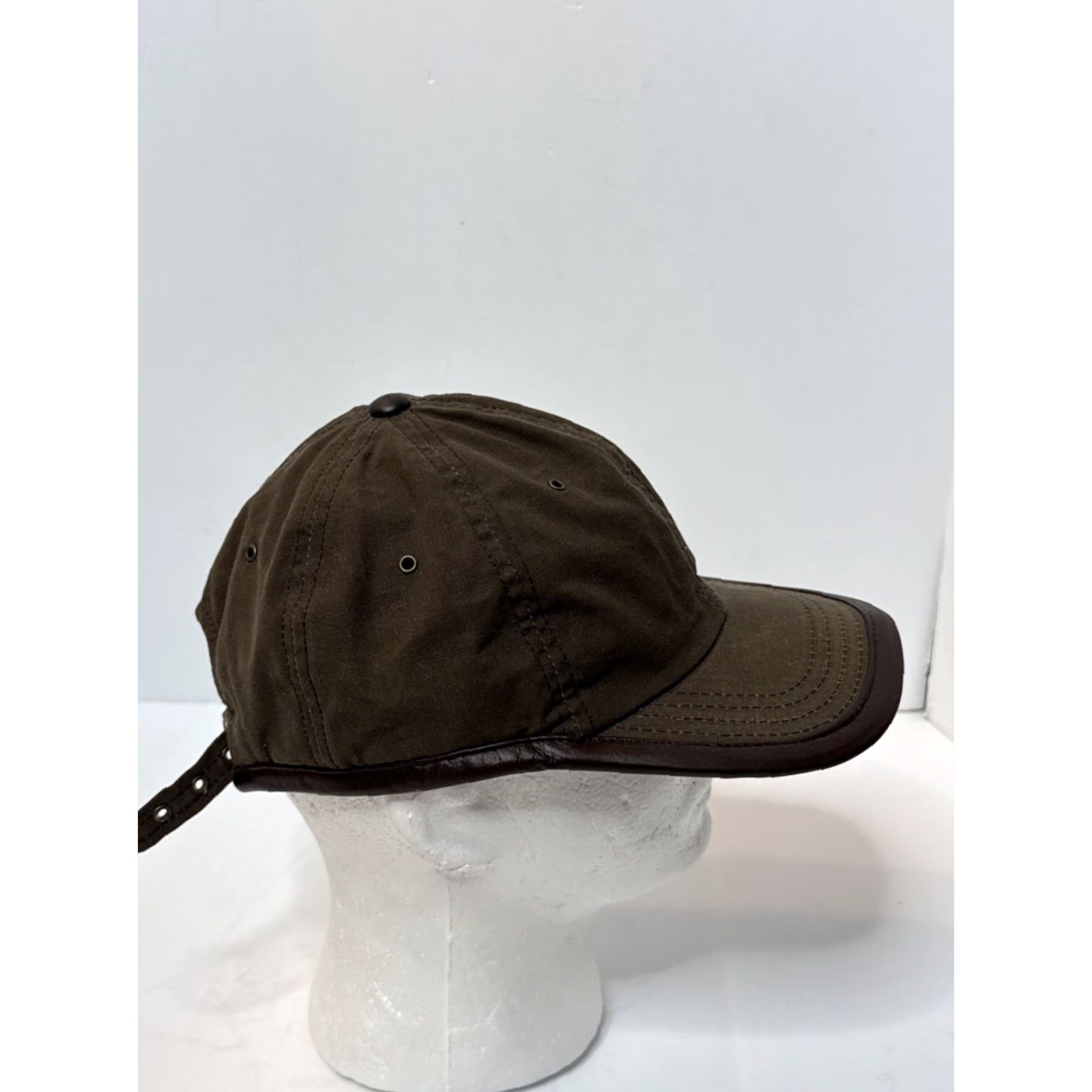 Vintage Dorfman Pacific Co. Brown Waxed Canvas Cap Hat Mens Adjustable Size ONE SIZE - 4 Thumbnail