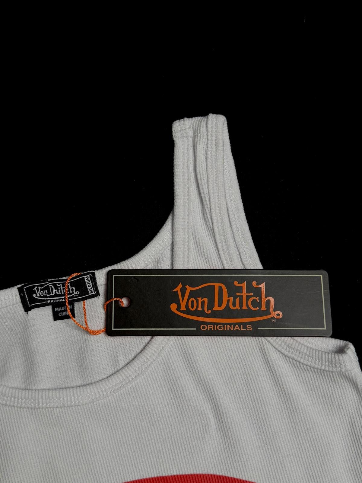 Von Dutch Y2k Von Dutch Classic Cropped White Tank Top M Size M / US 6-8 / IT 42-44 - 5 Thumbnail