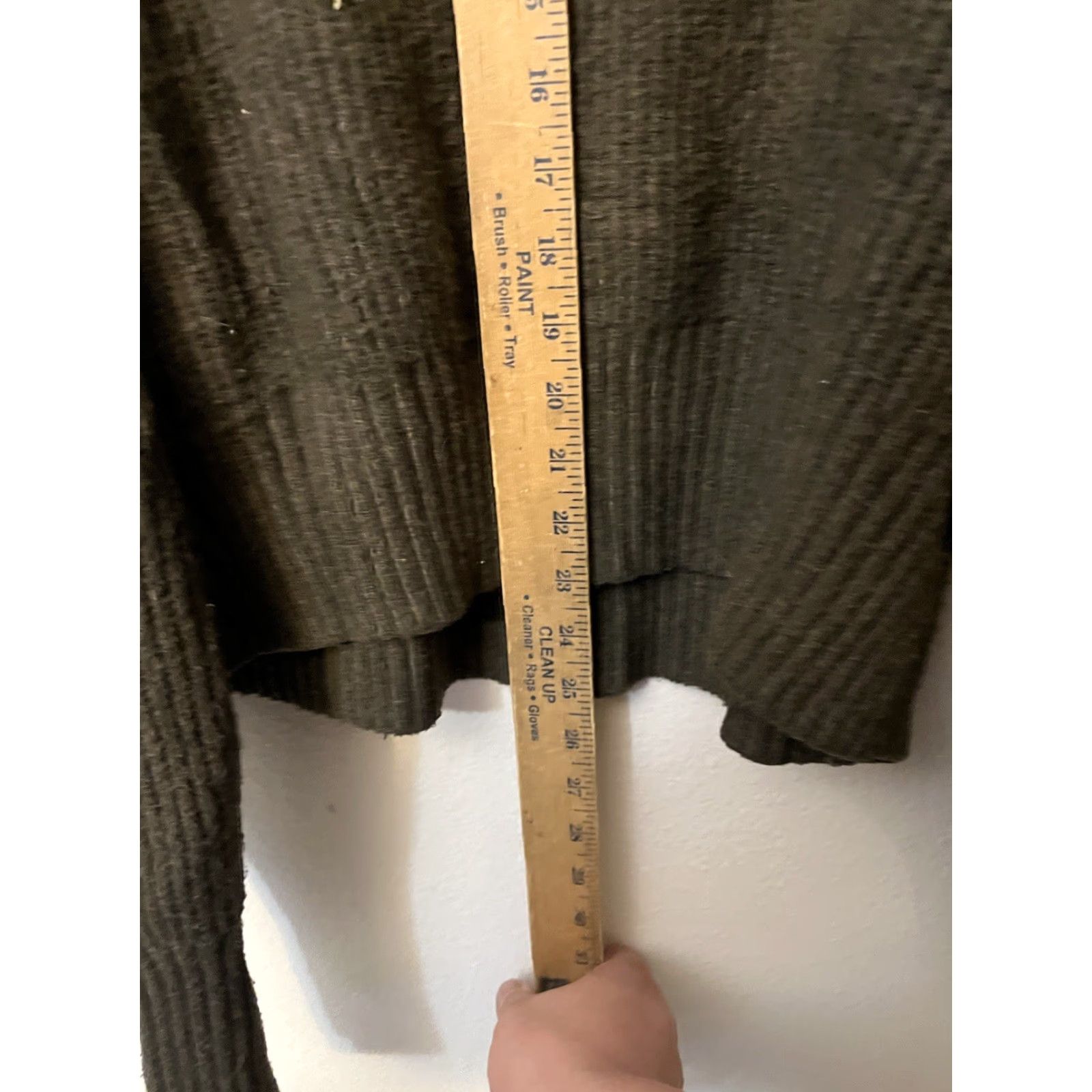 Express Express Green Cold Shoulder Chunky Knit Sweater Womens XL Crew Neck Pullover Knitted Knit Accents 90s Style Size XL / US 12-14 / IT 48-50 - 4 Thumbnail