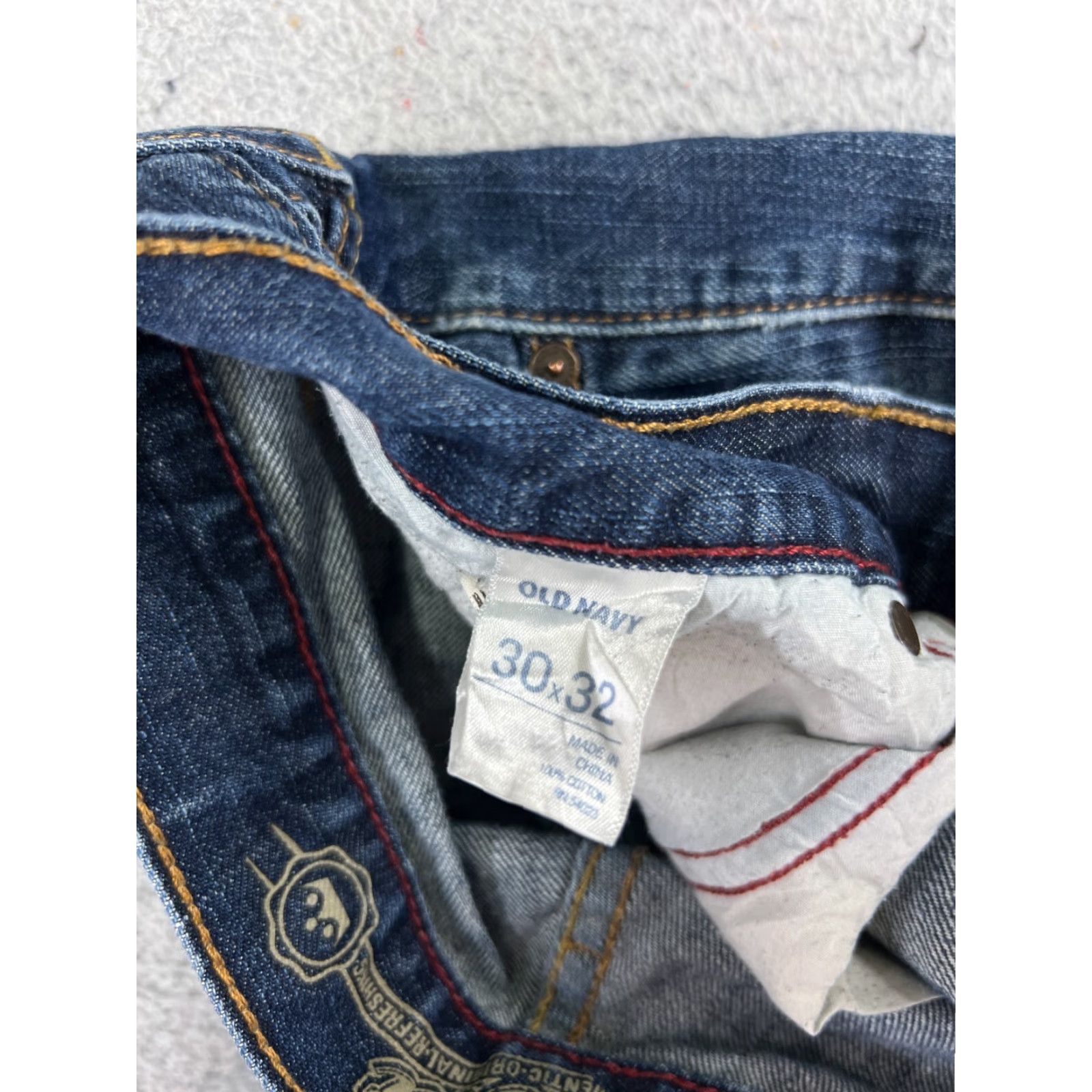 Old Navy Old Navy Jeans Bootcut 32x29 Blue Denim Distressed 100% Cotton 5-Pocket Regular Women’s Pants Size US 32 / EU 48 - 7 Thumbnail