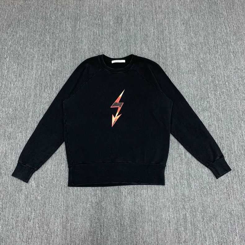 Givenchy Givenchy Black lightning letter long-sleeve sweater XS siz Size US XS / EU 42 / 0 - 1 Thumbnail