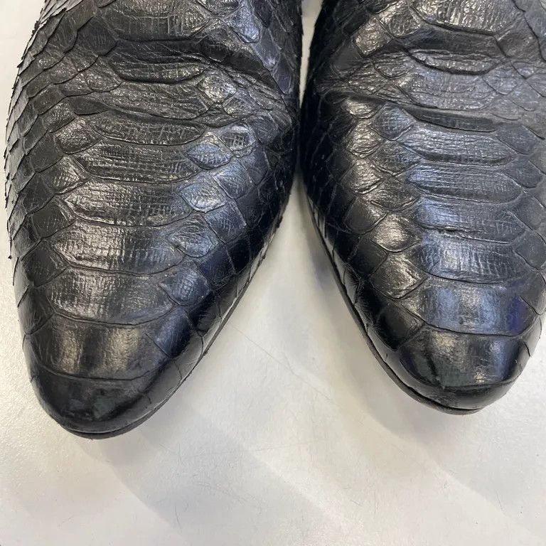 Saint Laurent Paris Devon Python Skin Boots by Hedi Slimane Size US 8 / EU 41 - 6 Thumbnail