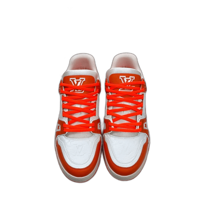 Louis Vuitton Louis Vuitton White Orange Trainer Sneakers-yf Size US 7 / EU 40 - 1 Thumbnail