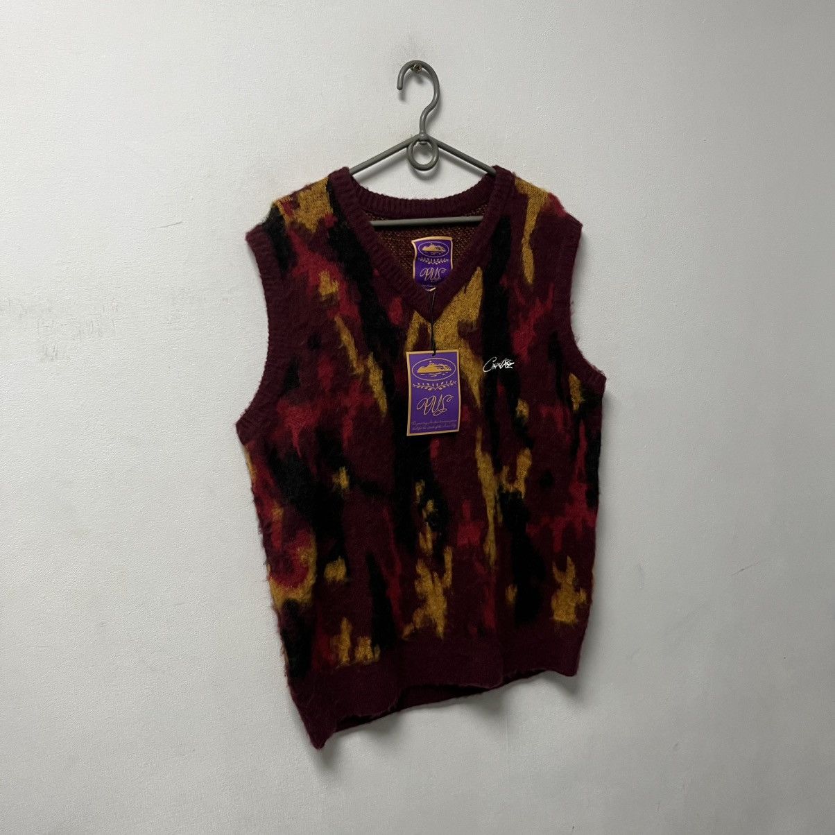 Corteiz Corteiz Mohair Blend Camo Light Knit Vest Sweater Size US S / EU 44-46 / 1 - 3 Thumbnail