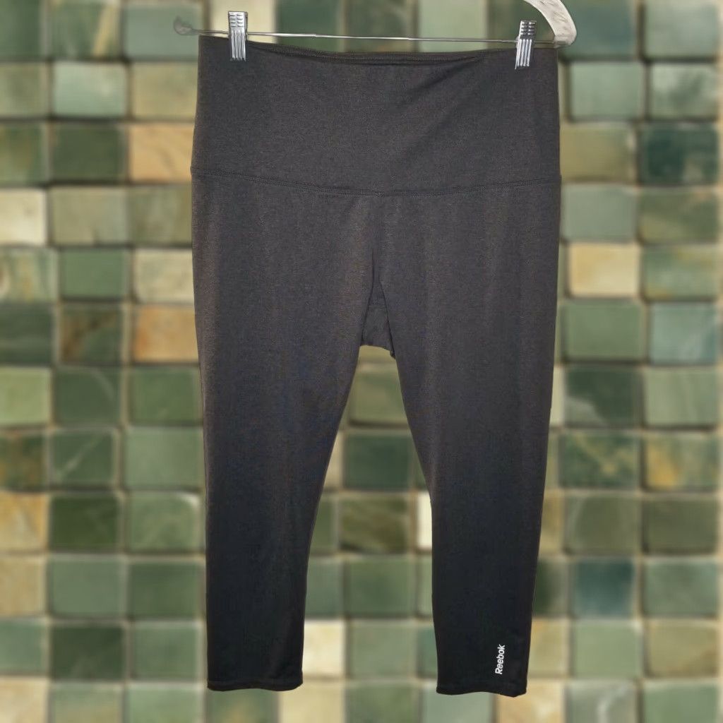 Reebok Reebok Womens Gray Compression Activewear Leggings Large Size 36" / US 14 / IT 50 - 1 Thumbnail