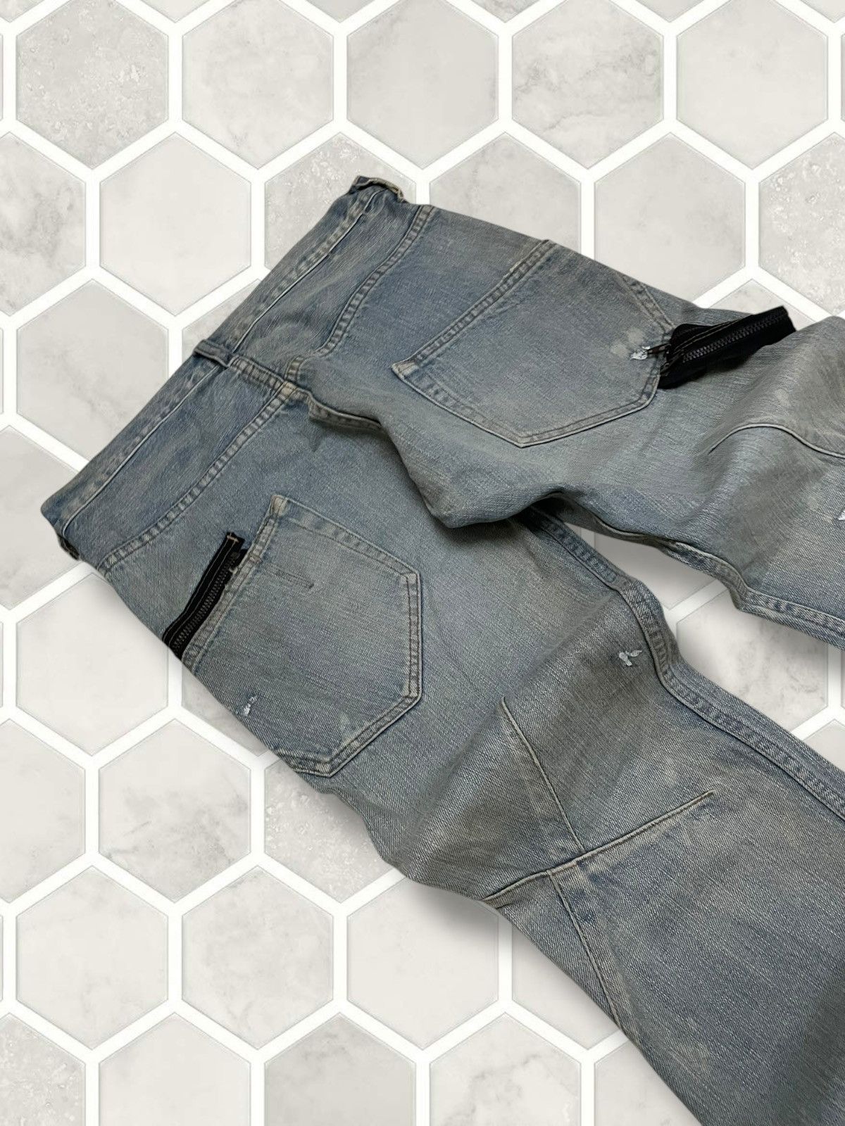Tornado Mart Vintage Original Designer Japan RNA Punk Mudwash Denim Size US 31 - 16 Thumbnail