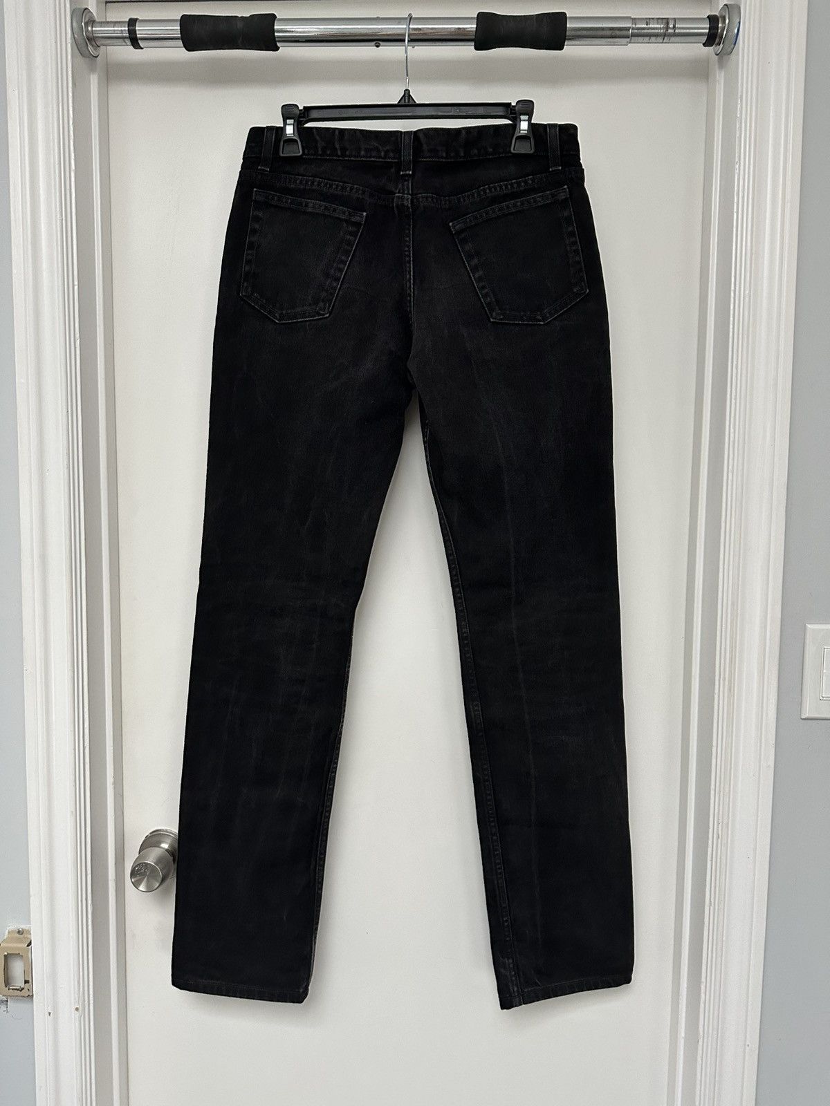 Helmut Lang Early 2000’s Low Waist Straight Leg Jeans Black Size US 30 / EU 46 - 11 Thumbnail