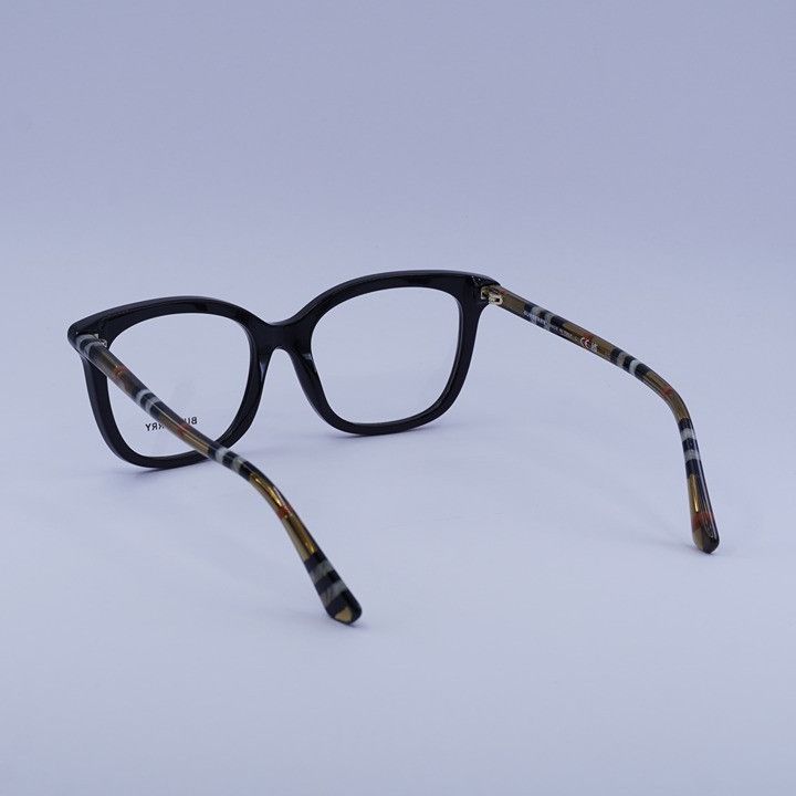 Burberry Burberry BE2430 4161 Women Eyeglasses Black/Check Brown 53mm Size ONE SIZE - 4 Thumbnail