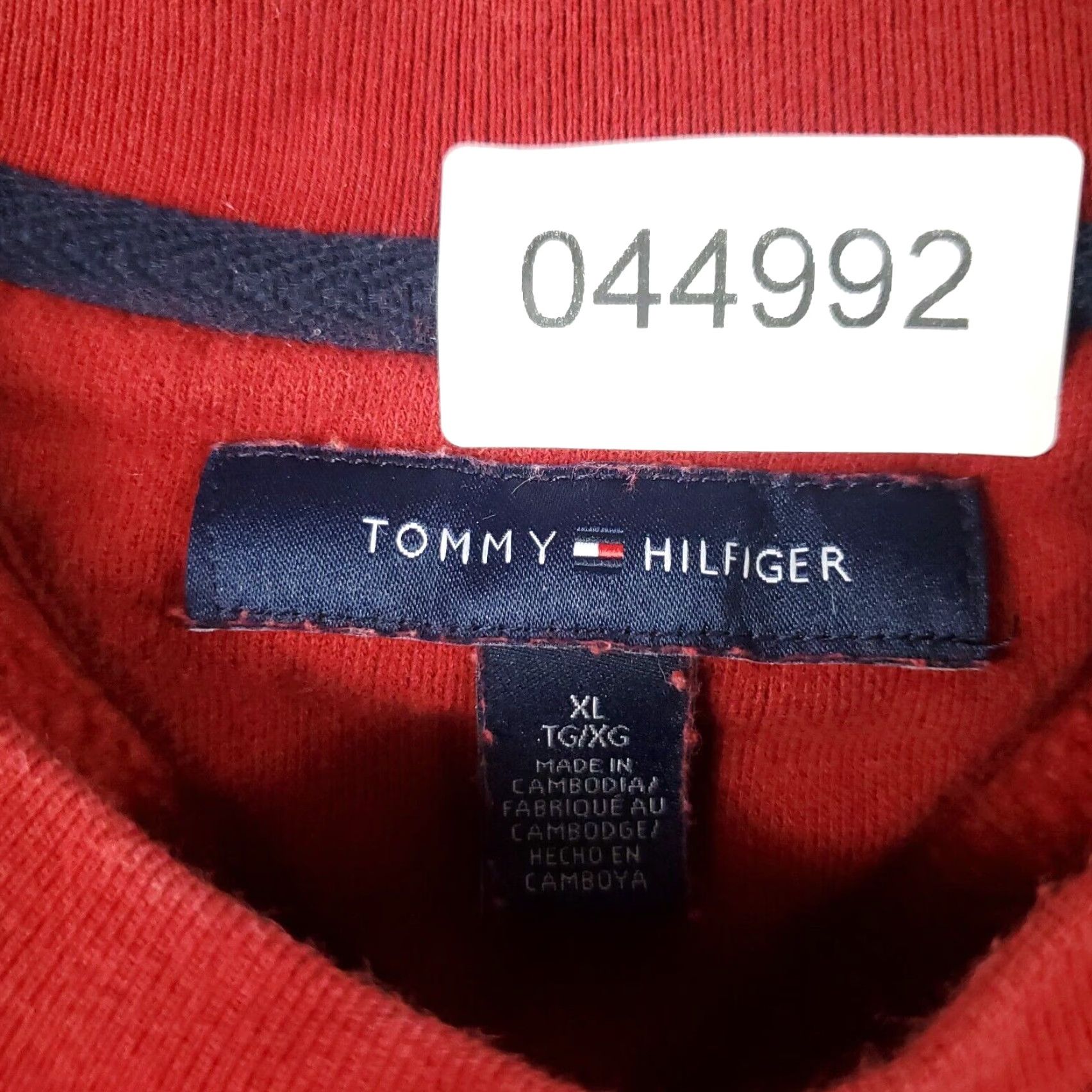 Tommy Hilfiger Tommy Hilfiger Pullover Sweater Mens XL Red Cotton Blend Crew Neck Size US XL / EU 56 / 4 - 8 Thumbnail