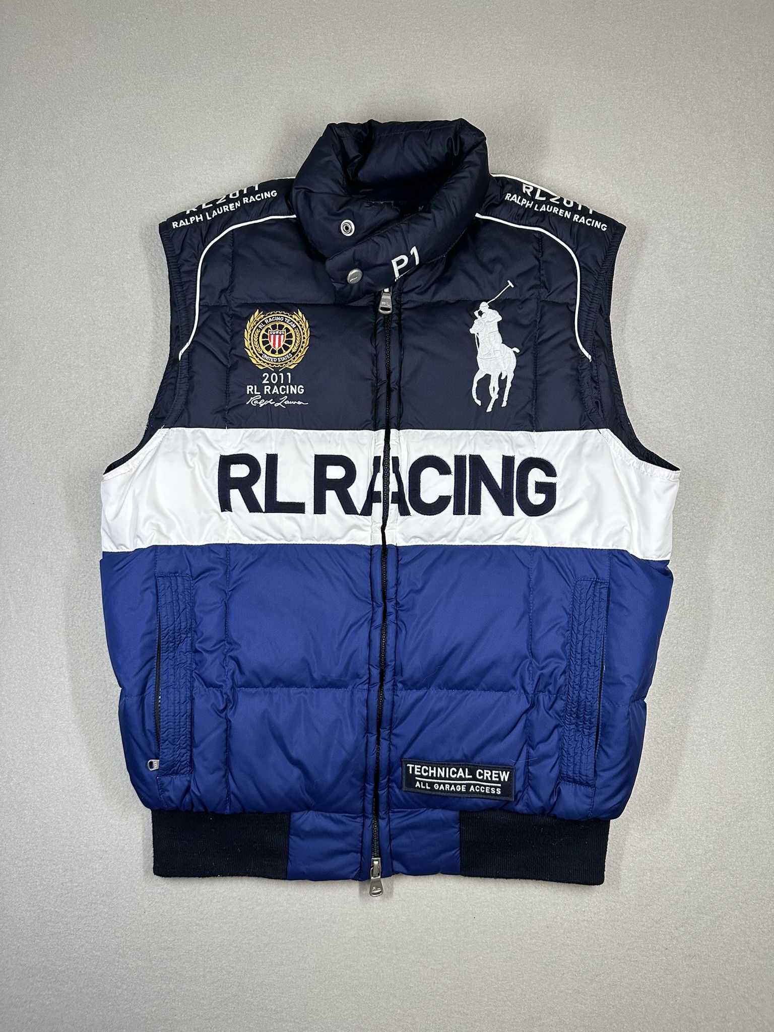 Polo by Ralph Lauren ダウンベスト RL RACING Ralph Lauren Polo P1 USA 2011 RL Team Racing Puffer Sport Vest