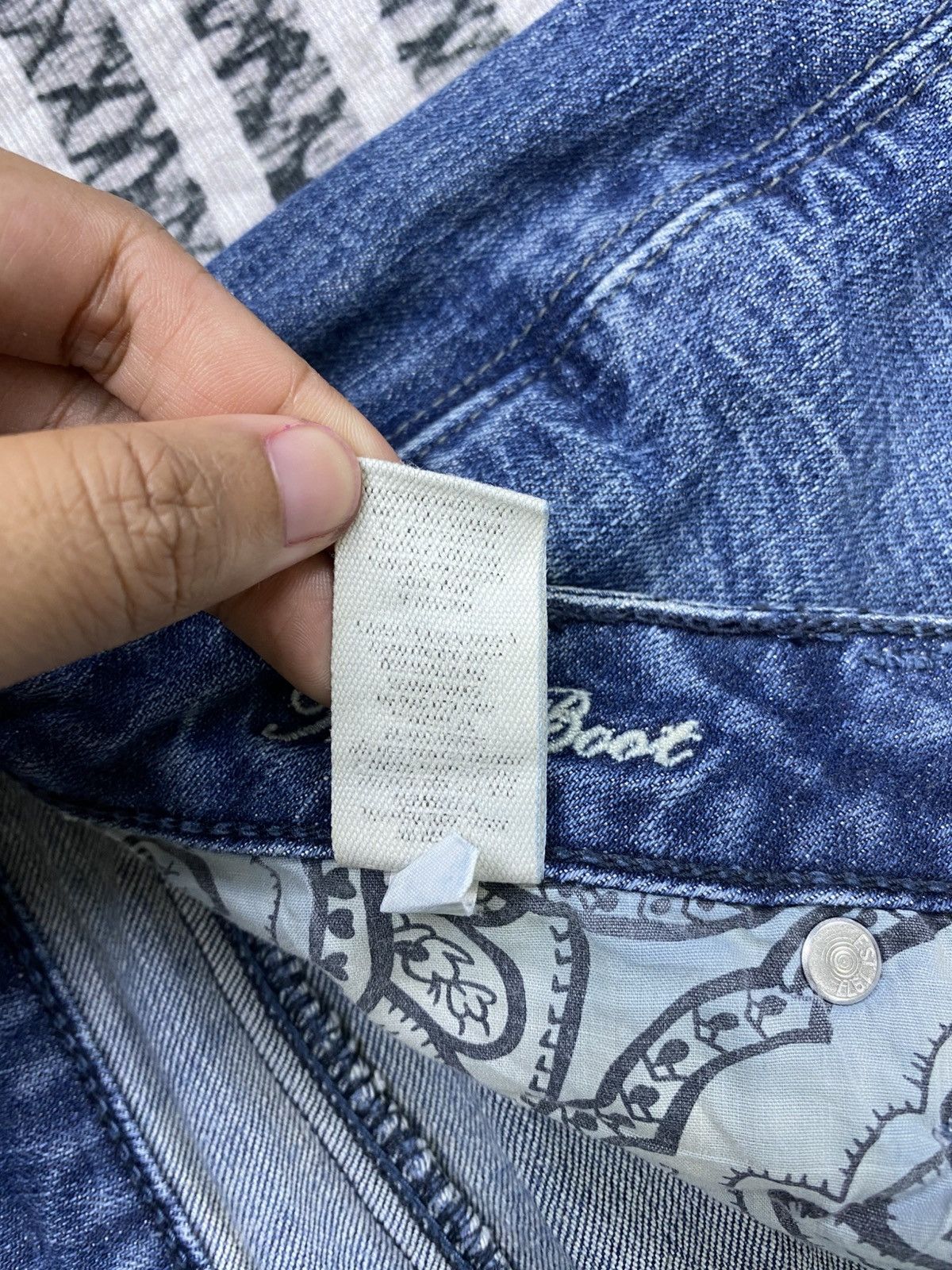 American Eagle Outfitters Vtg American Eagle Denim Blue Bootcut Jeans Size 33" - 17 Thumbnail