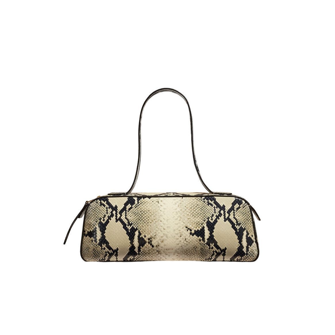 KHAITE Simona Natural Embossed Leather Shoulder Bag New And