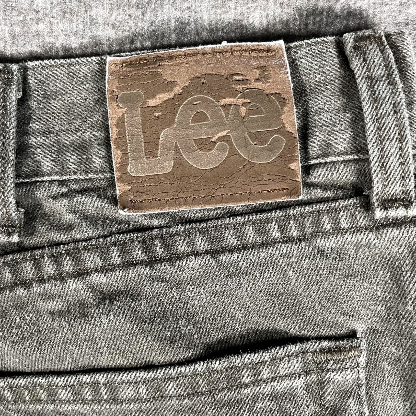 Lee Lee Jeans Mens 40x32 Green Stone Wash Regular Fit Straight Leg Denim Vintage Y2K Size US 40 / EU 56 - 6 Thumbnail