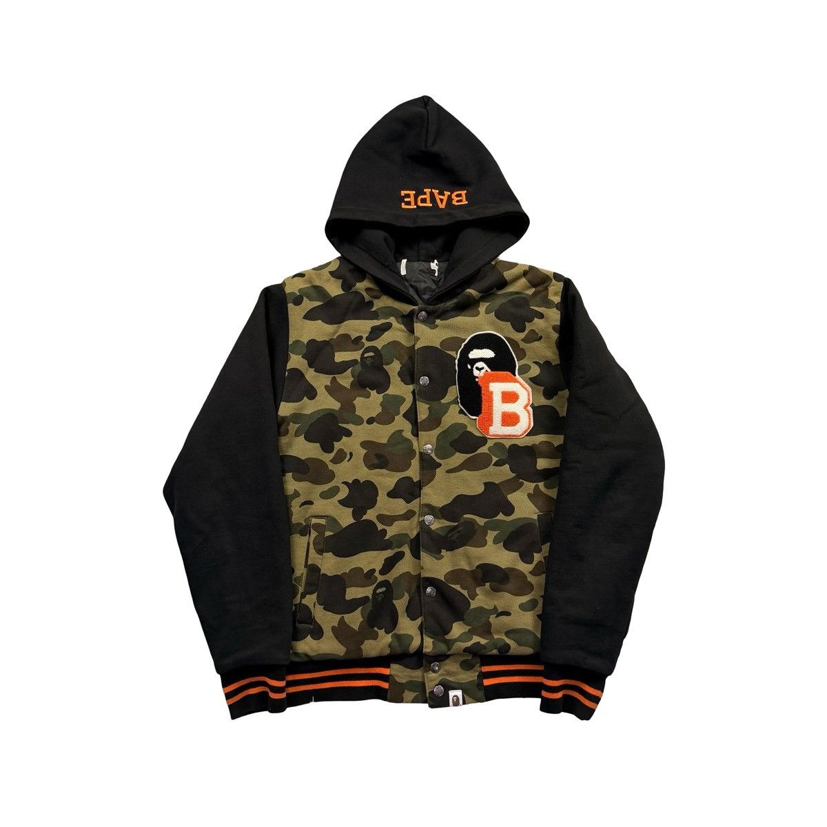 Bape BAPE (A Bathing Ape) varsity jacket hoodie Size US L / EU 52-54 / 3 - 1 Thumbnail