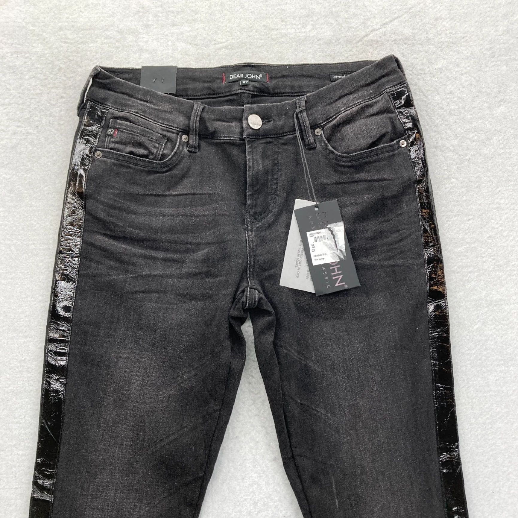 Joyrich Dear John Joyrich Jeans Women's 27 Black Stretch Denim Comfort Skinny Jeans NWT Size 27" / US 4 / IT 40 - 2 Thumbnail