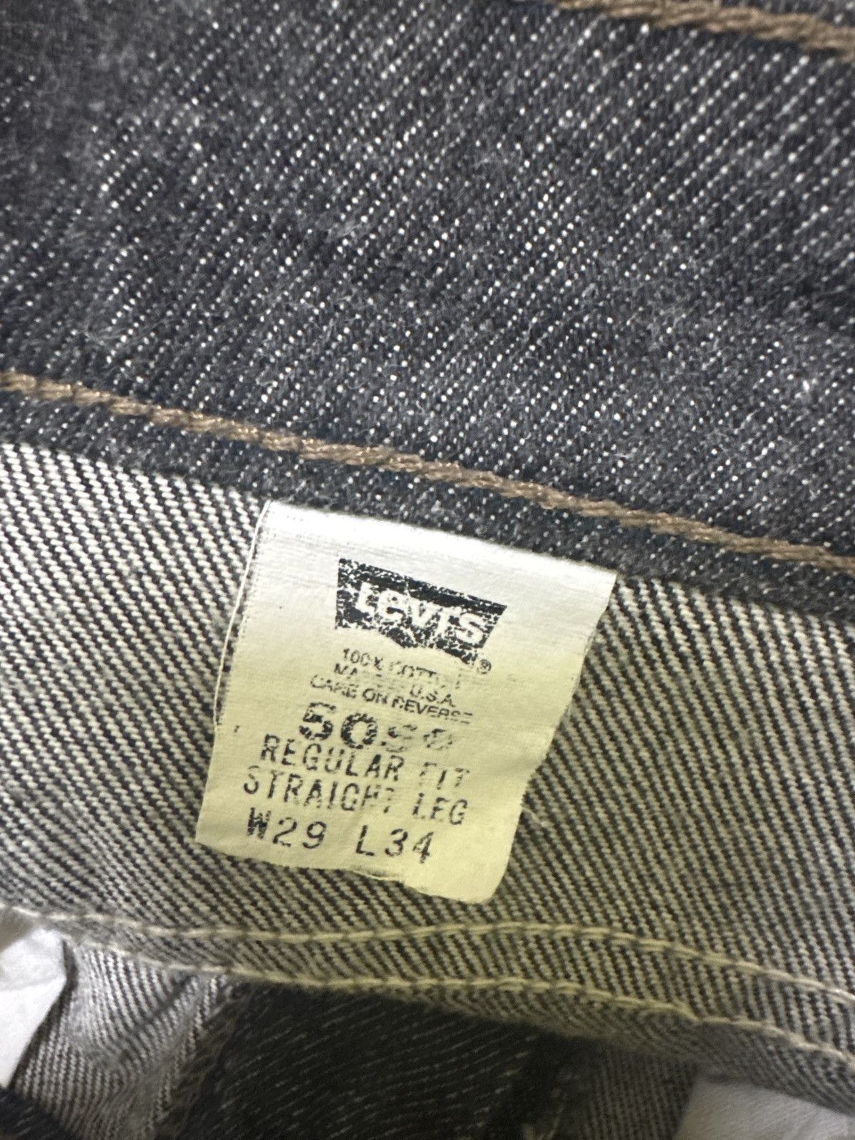 Levi's Vintage 90s Levis 505 Orange Tab Regular Fit Denim Jeans Size US 28 / EU 44 - 13 Thumbnail