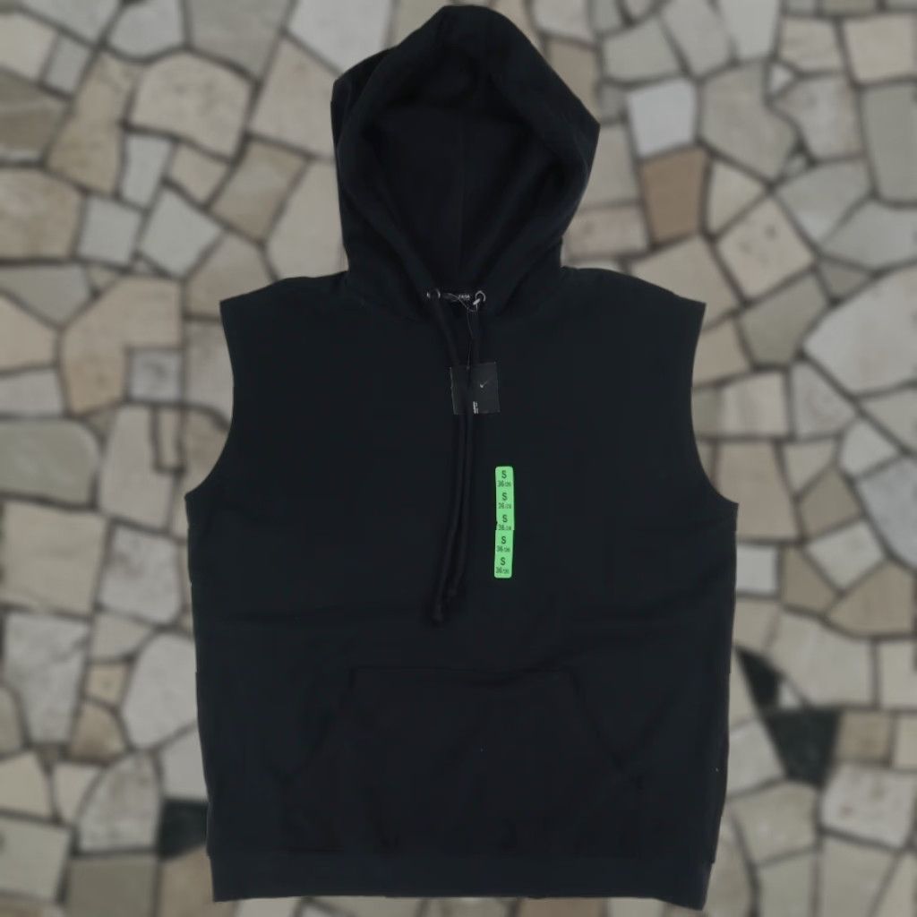 Zara Zara W/B Collection Sleeveless Oversized Solid Hoodie Black Women's S Size S / US 4 / IT 40 - 1 Thumbnail