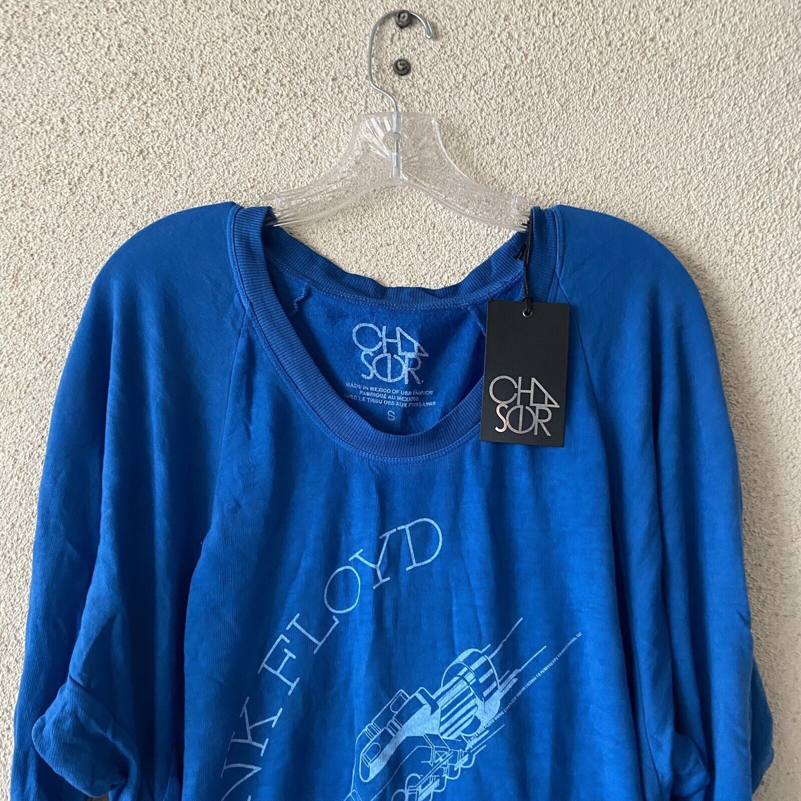 Chaser Brand Chaser Women Top Blue Pink Floyd Logo Pullover Sweatshirt Ro Size S / US 4 / IT 40 - 2 Thumbnail