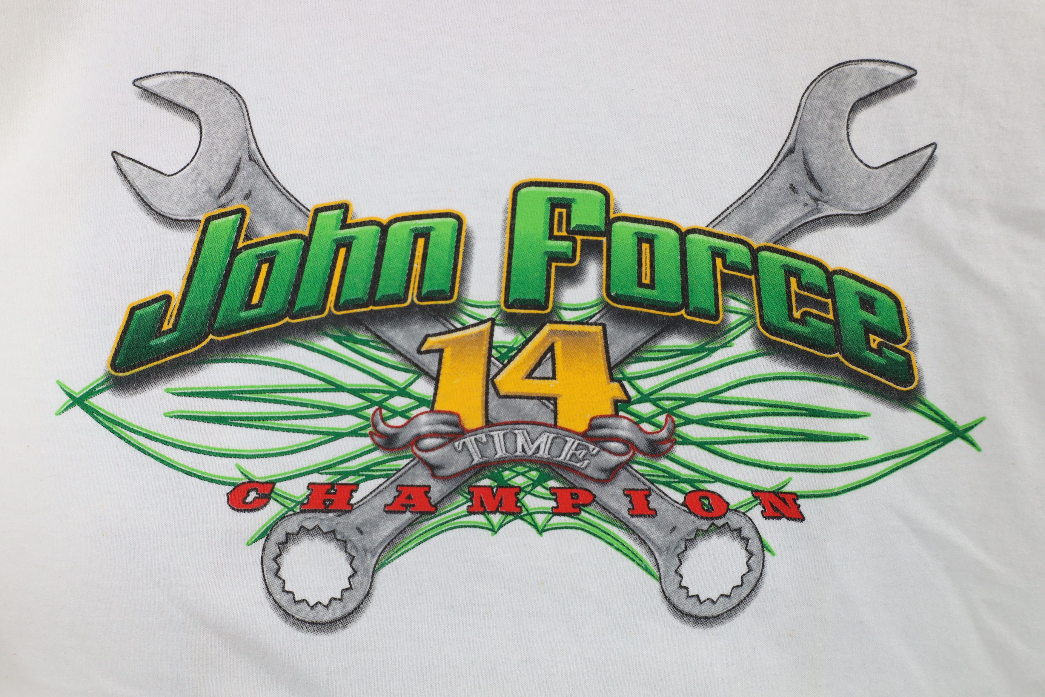 Vintage Deadstock Vintage Y2k 2007 John Force NHRA Racing T-Shirt Size US XL / EU 56 / 4 - 4 Thumbnail