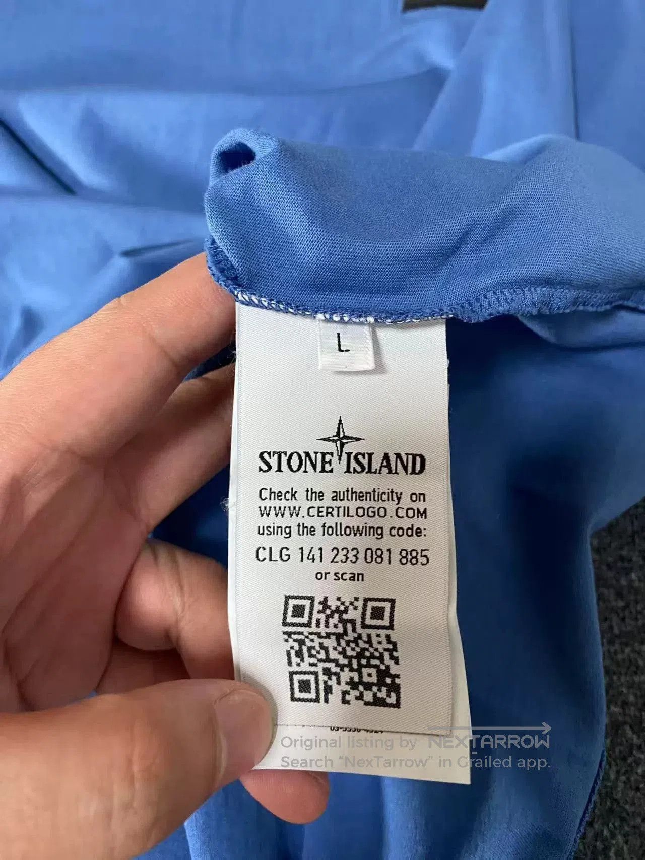 Stone Island stone island logo loose short sleeve shirt. Size US L / EU 52-54 / 3 - 5 Thumbnail