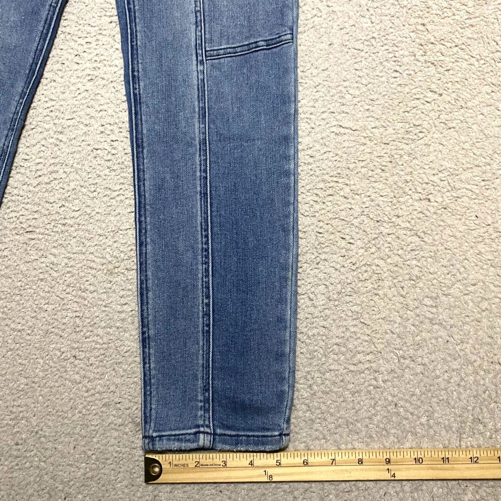 Vintage KUT from the Kloth Womens Reese Ankle Jeans Blue Denim Medium Wash sz 0 Straight Size 25" / US 0 / IT 36 - 5 Thumbnail