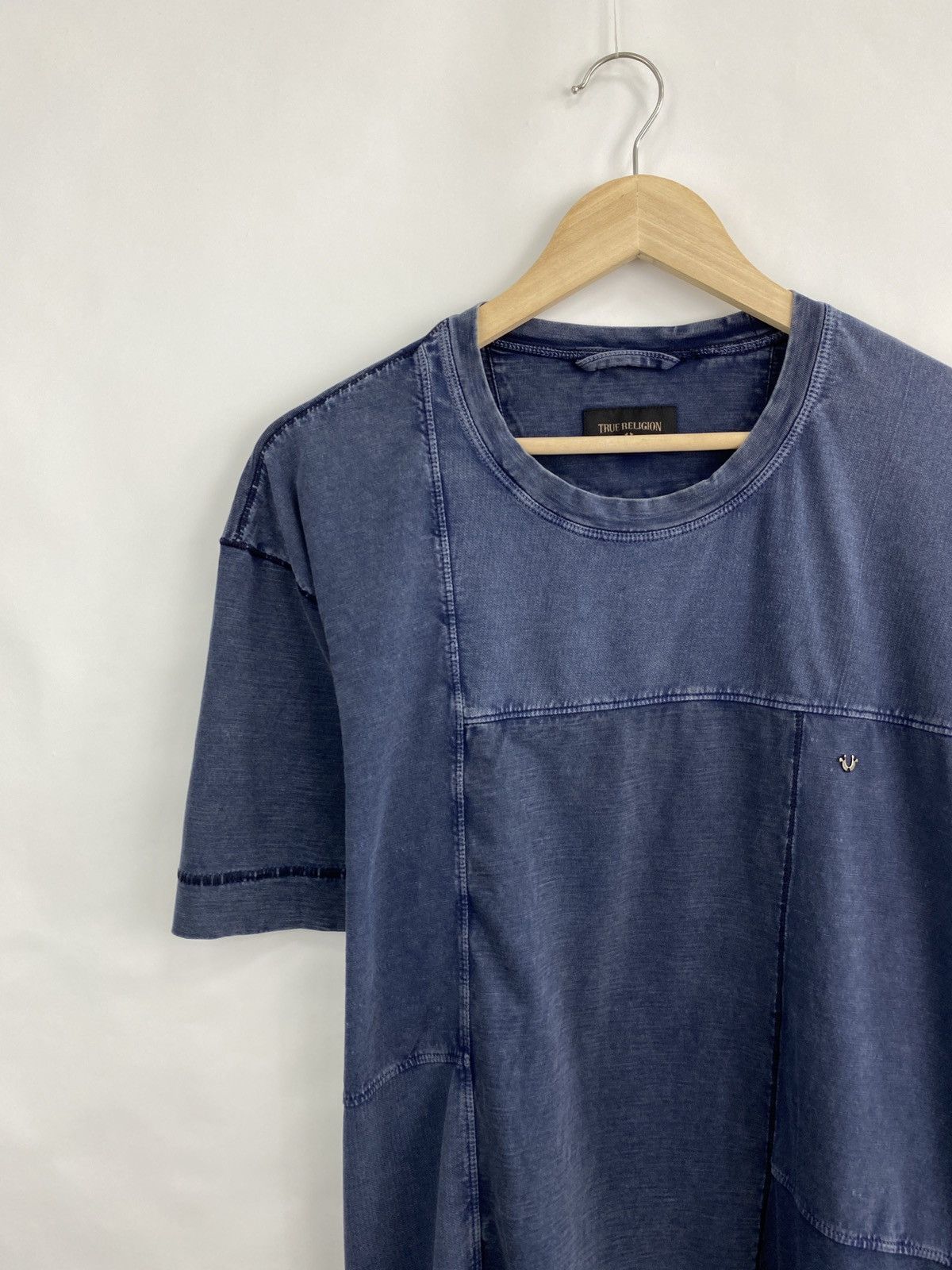 True Religion 🇺🇸 Vintage True Religion Patch Work T-Shirt Hype Rare Y2K Size US XL / EU 56 / 4 - 2 Thumbnail