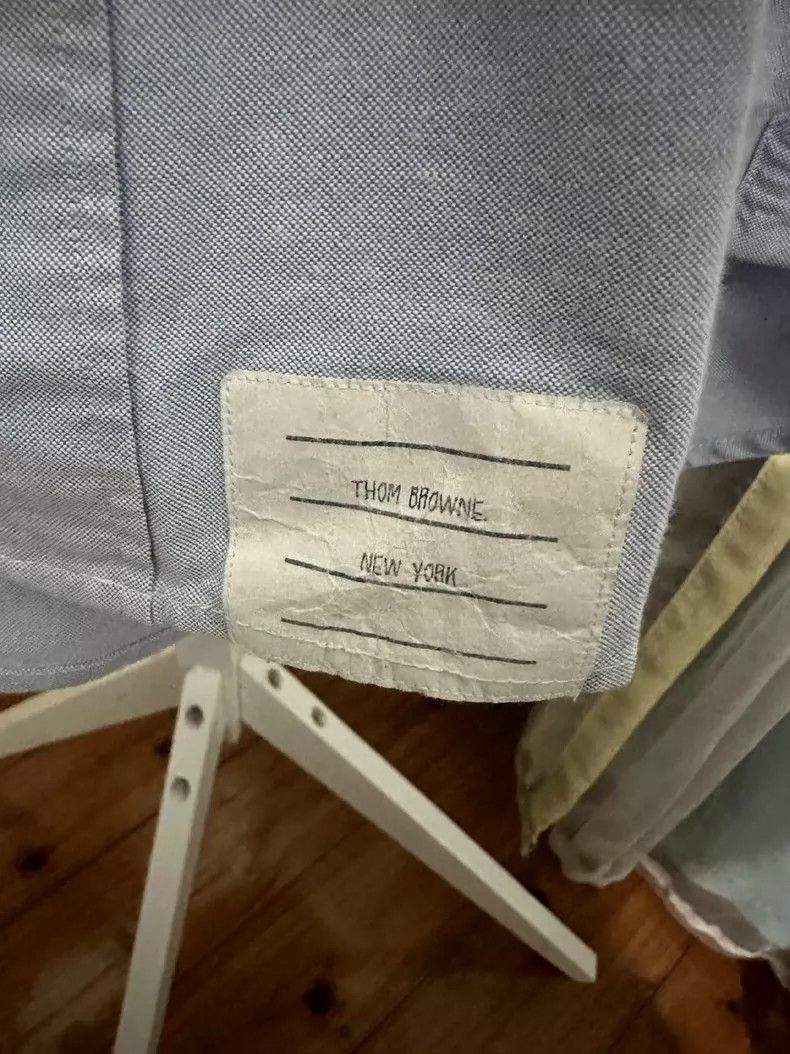 Thom Browne Thom Browne Light blue Oxford shirt Size US XS / EU 42 / 0 - 3 Thumbnail