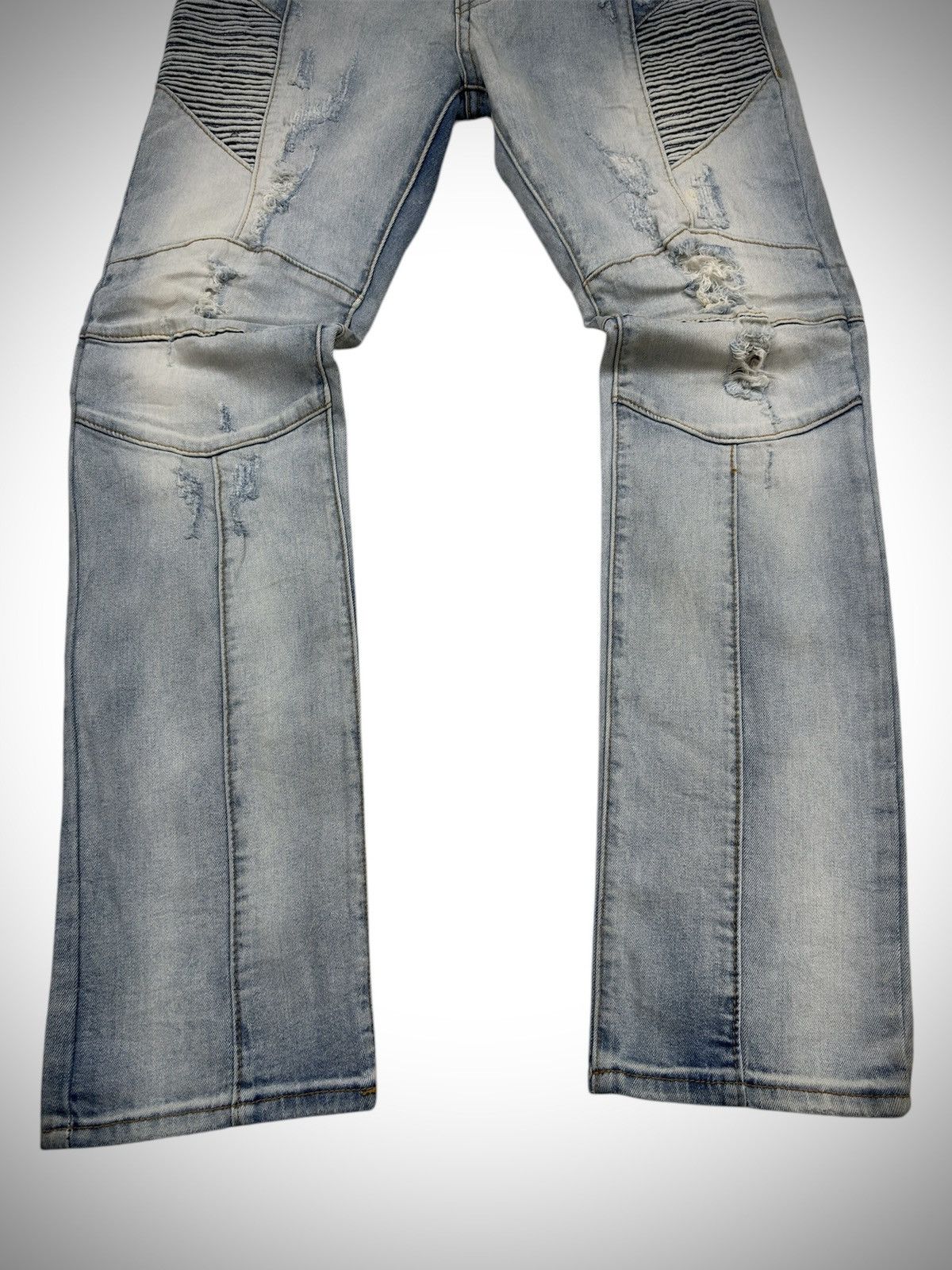Pierre Balmain Pierre Balmain - Distressed Biker’s Jeans Size US 28 / EU 44 - 3 Thumbnail