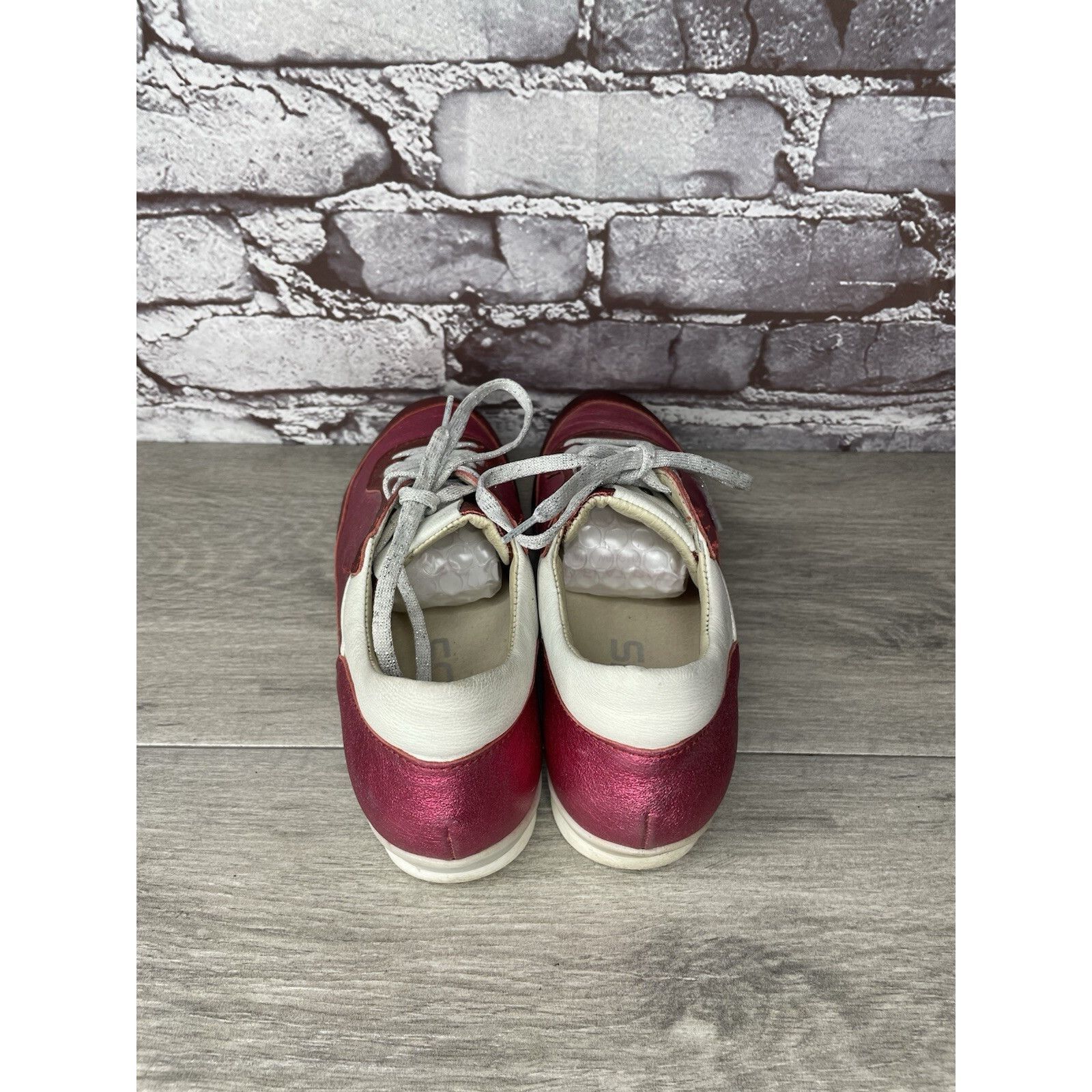 KJUS MJUS Pink Metallic Leather Comfort Casual Lace Up Sneakers W Size US 6.5 / IT 36.5 - 12 Thumbnail