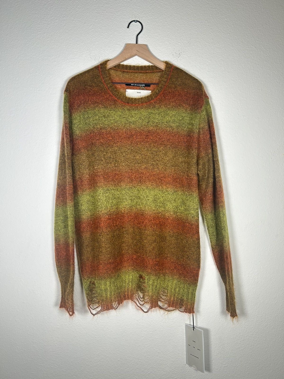 トップス 00s archive in the attic distressed knit Song For The Mute 17ss distressed knit sweater | Grailed