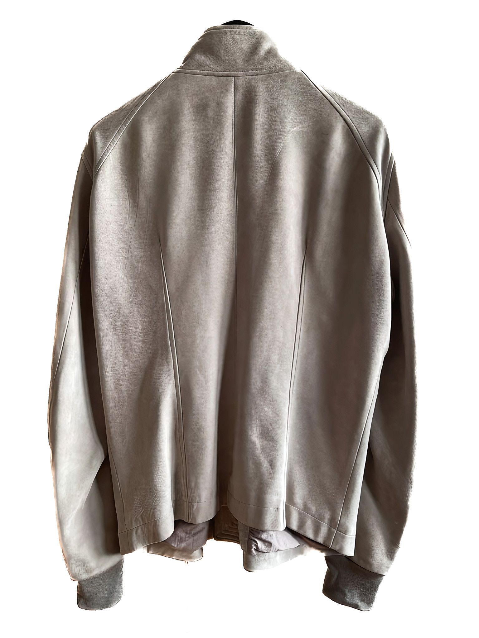 INTARSIA LEATHER JACKET