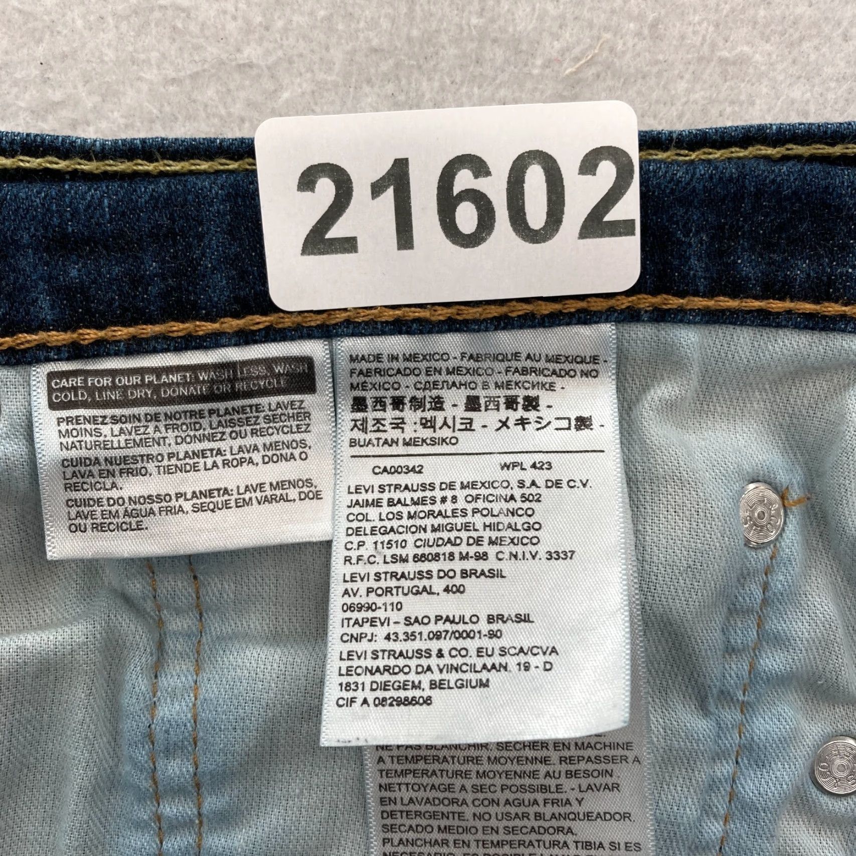 Levi's Levi's 541 Jeans Mens 40x30 Athletic Fit Tapered Leg Denim Pants Blue Stretch Cotton Spandex Size US 40 / EU 56 - 4 Thumbnail