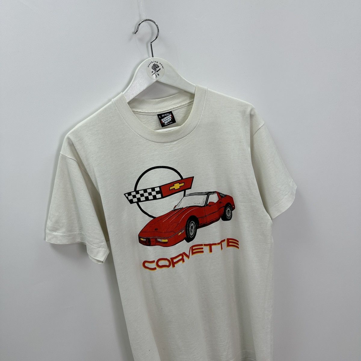 Vintage Vintage 90s Chevrolet Corvette tee promo racing y2k f1 hype Size US L / EU 52-54 / 3 - 3 Thumbnail