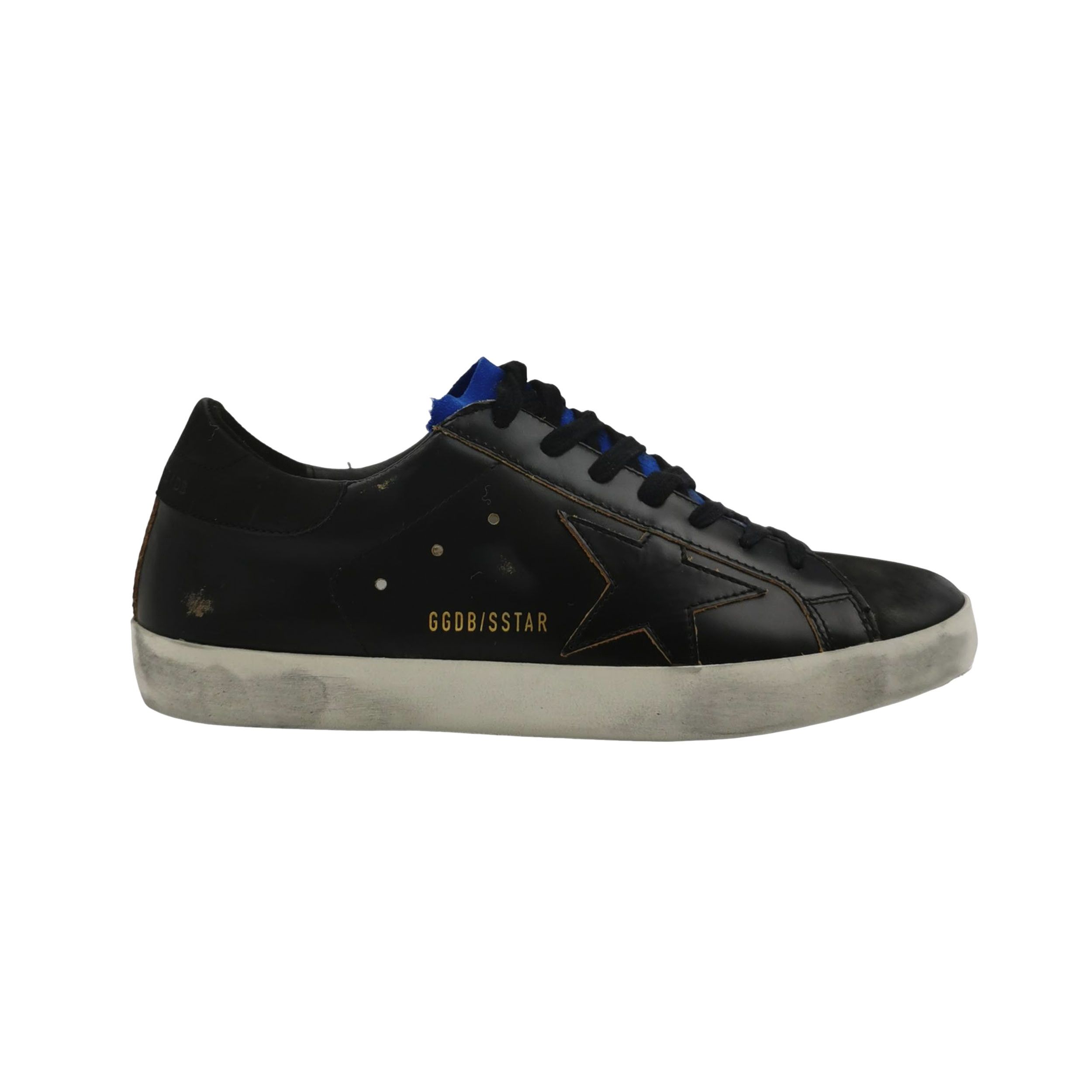 Golden Goose Golden Goose Black Super-Star Sneakers Size 40 Size US 7 / EU 40 - 1 Thumbnail