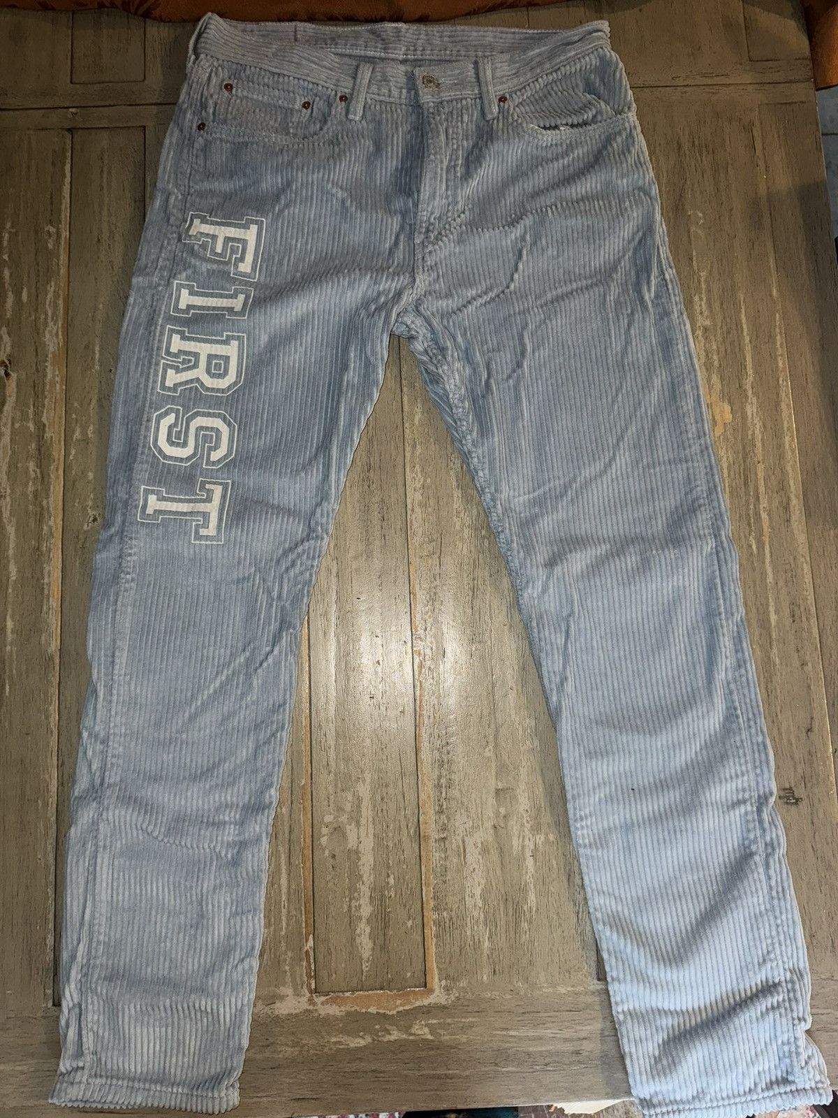 Levi's Levis jeans x “First Class Apparel” 1 of 1 customs Size US 34 / EU 50 - 2 Thumbnail