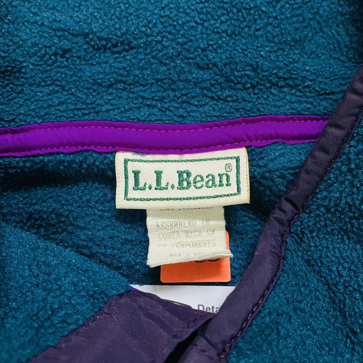 L.L. Bean Vintage 90s LL Bean Fleece sweater half zipper Size US L / EU 52-54 / 3 - 6 Thumbnail